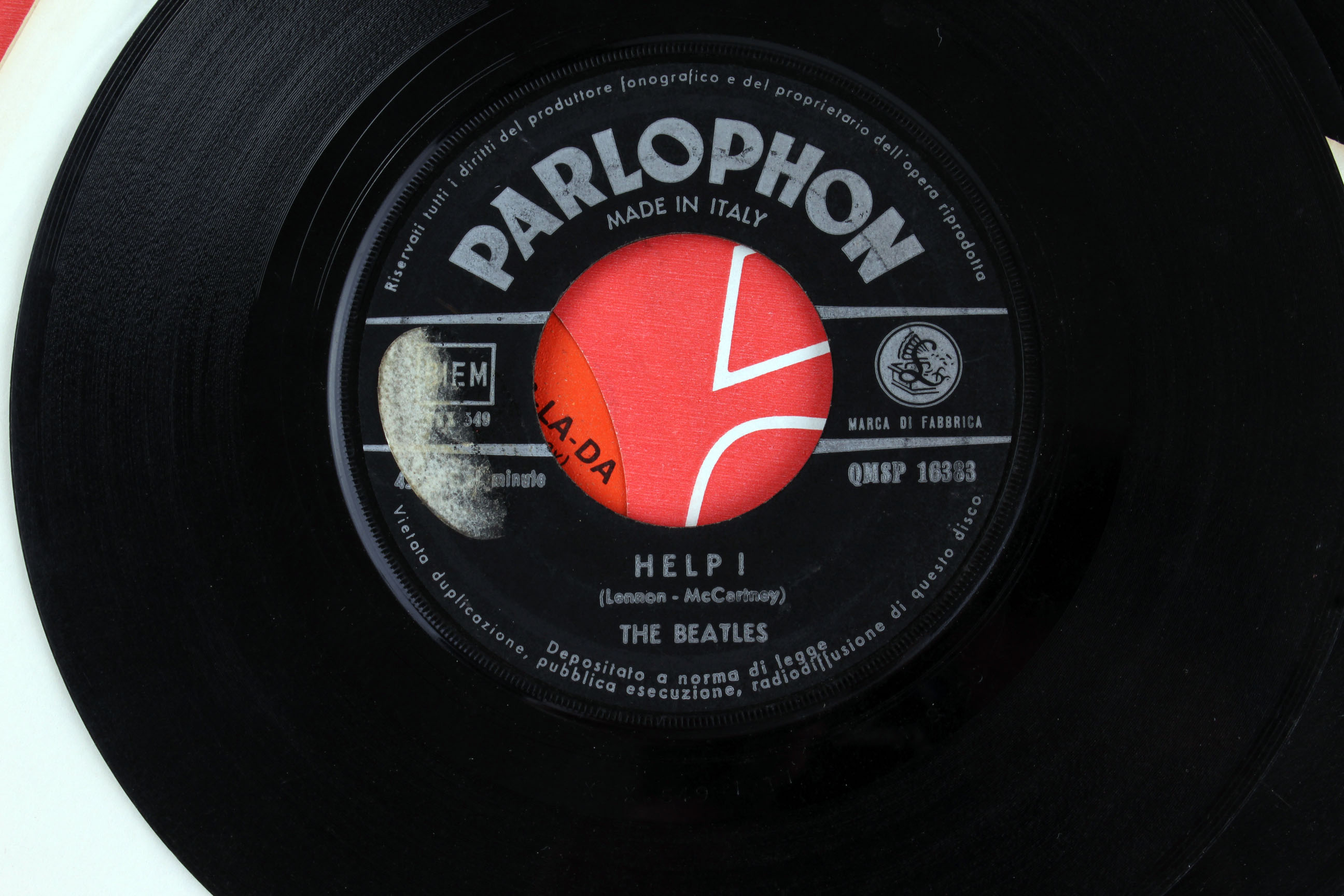 Collection of Vintage Beatles 45 Vinyl Records