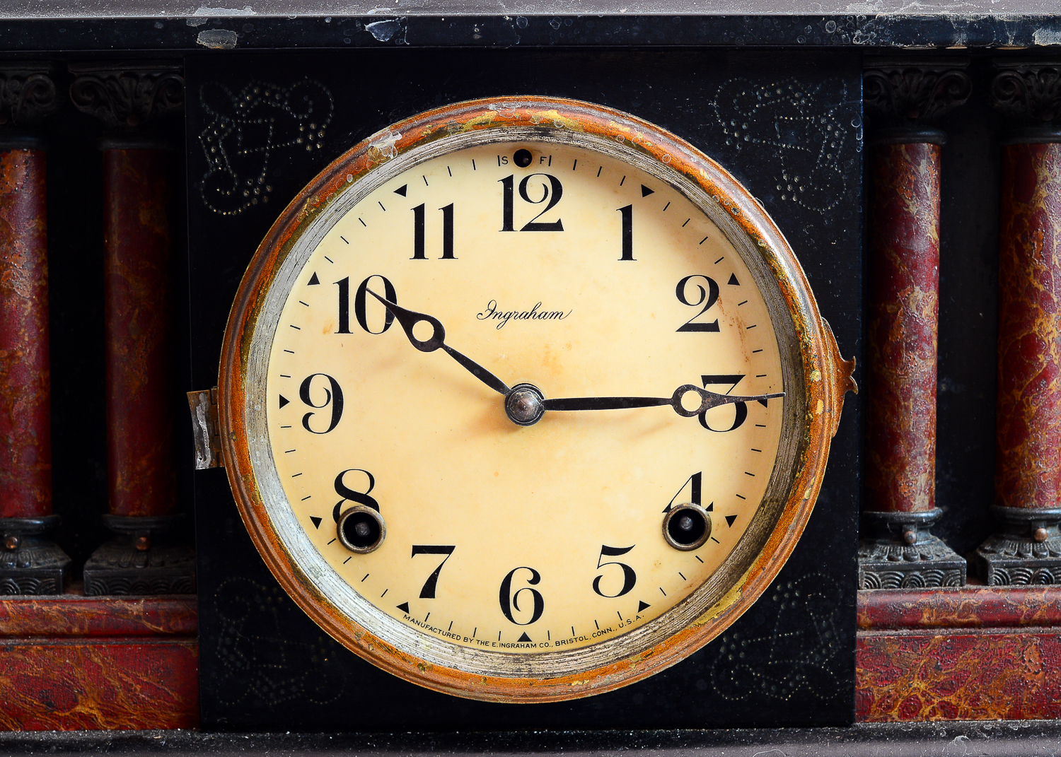 Vintage Circa 1920s Ingraham Mantel Clock