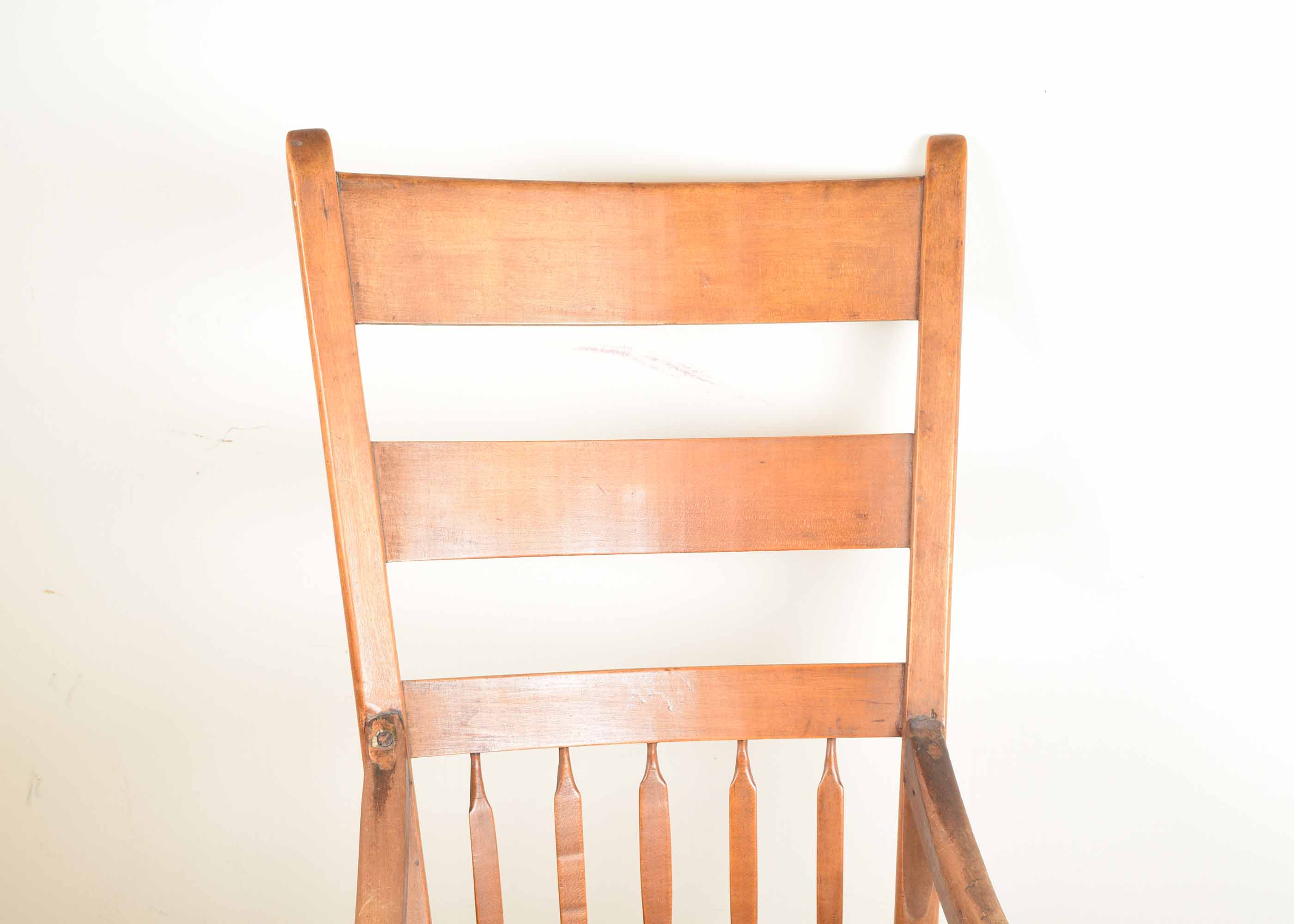 Antique Cherry High Spindleback Rocking Chair
