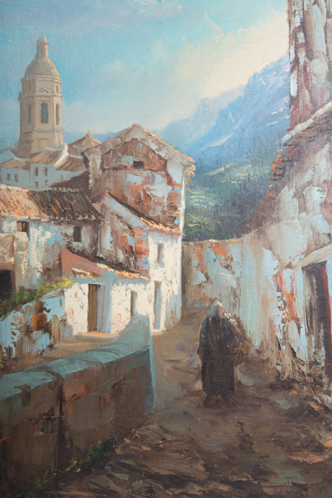 Signed Original Oil on Canvas by Manuel Cuberos