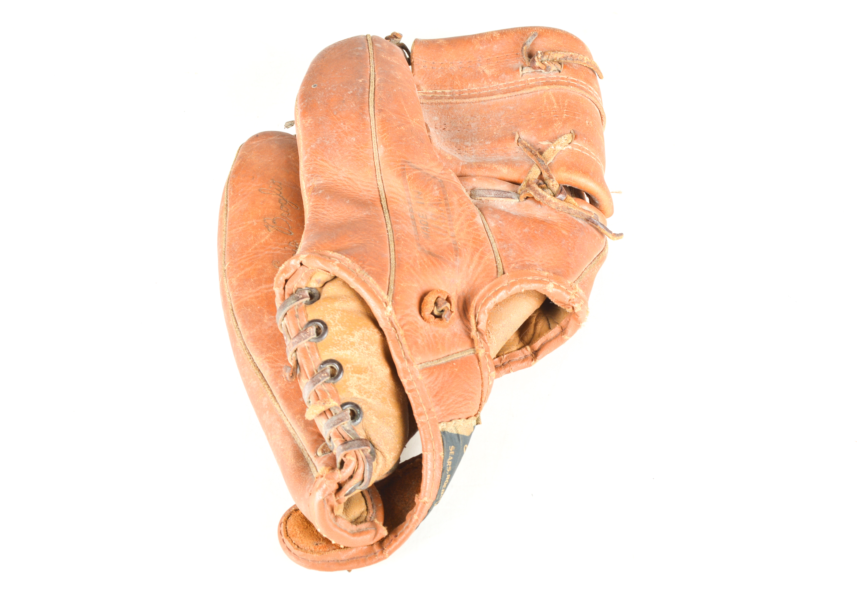 Trio of Vintage Leather Baseball Gloves