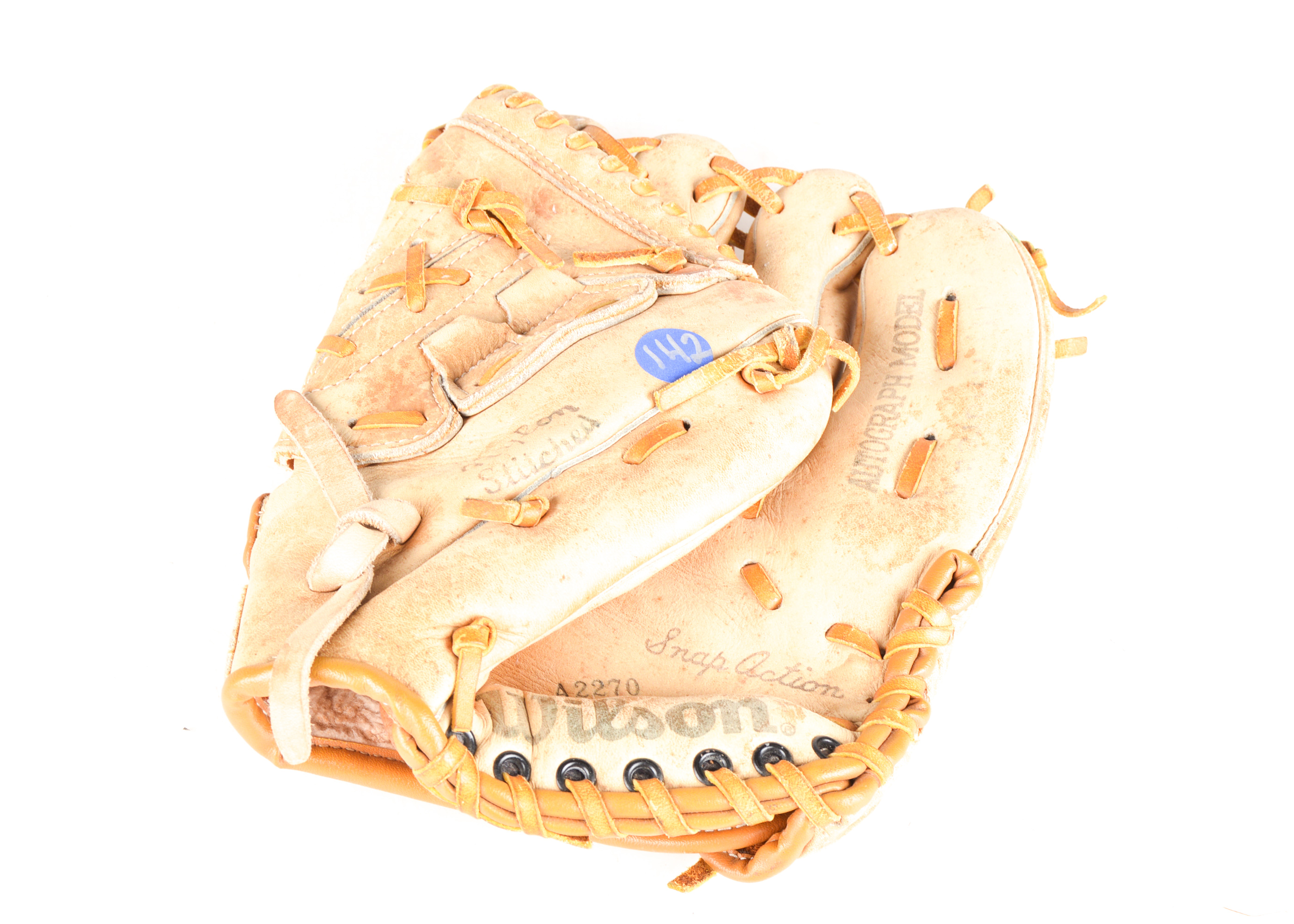 Trio of Vintage Leather Baseball Gloves