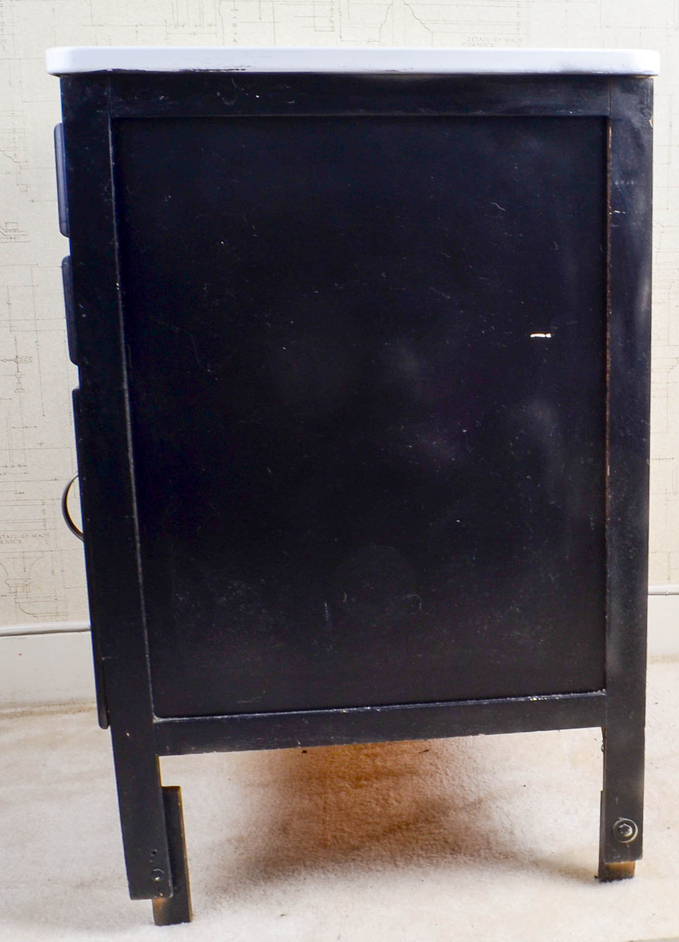 Vintage Coppes Inc. Napanee Kitchen Cabinet with Enamel Top