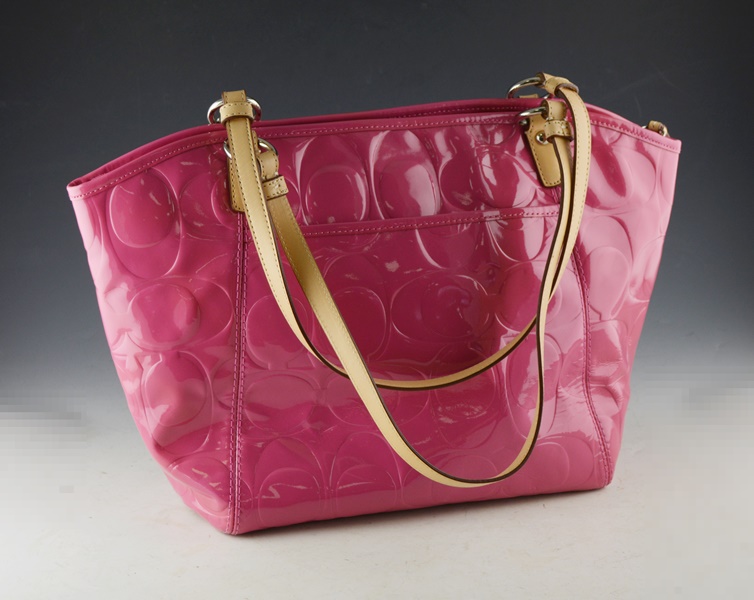 Coach Pink Patent Leather Handbag