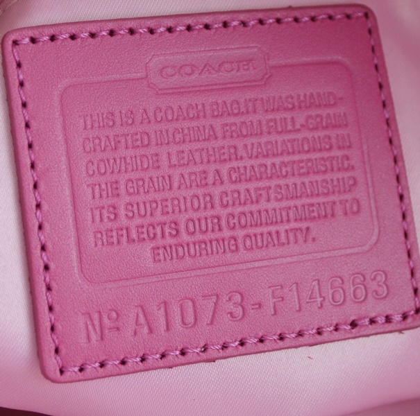 Coach Pink Patent Leather Handbag