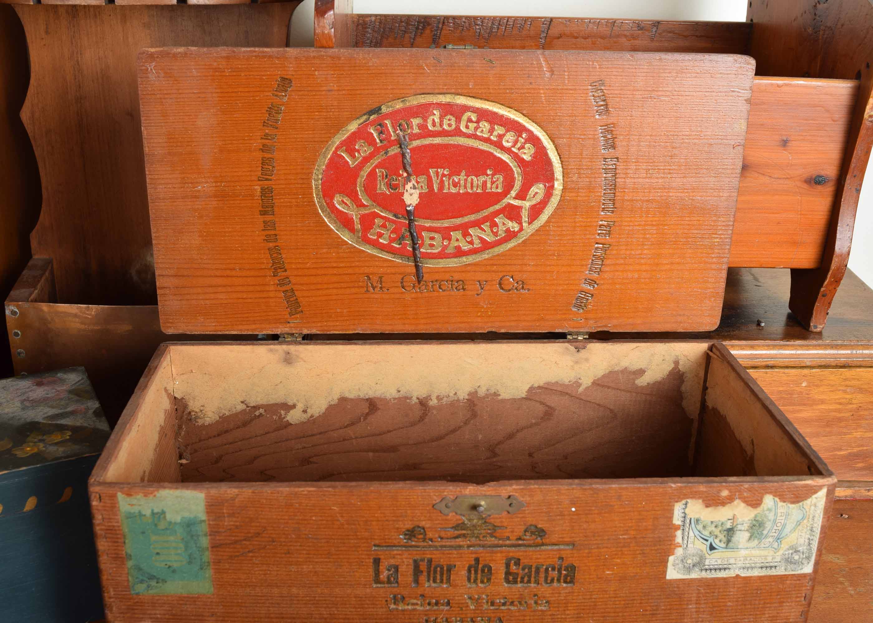 Small Vintage Wooden Storage Items