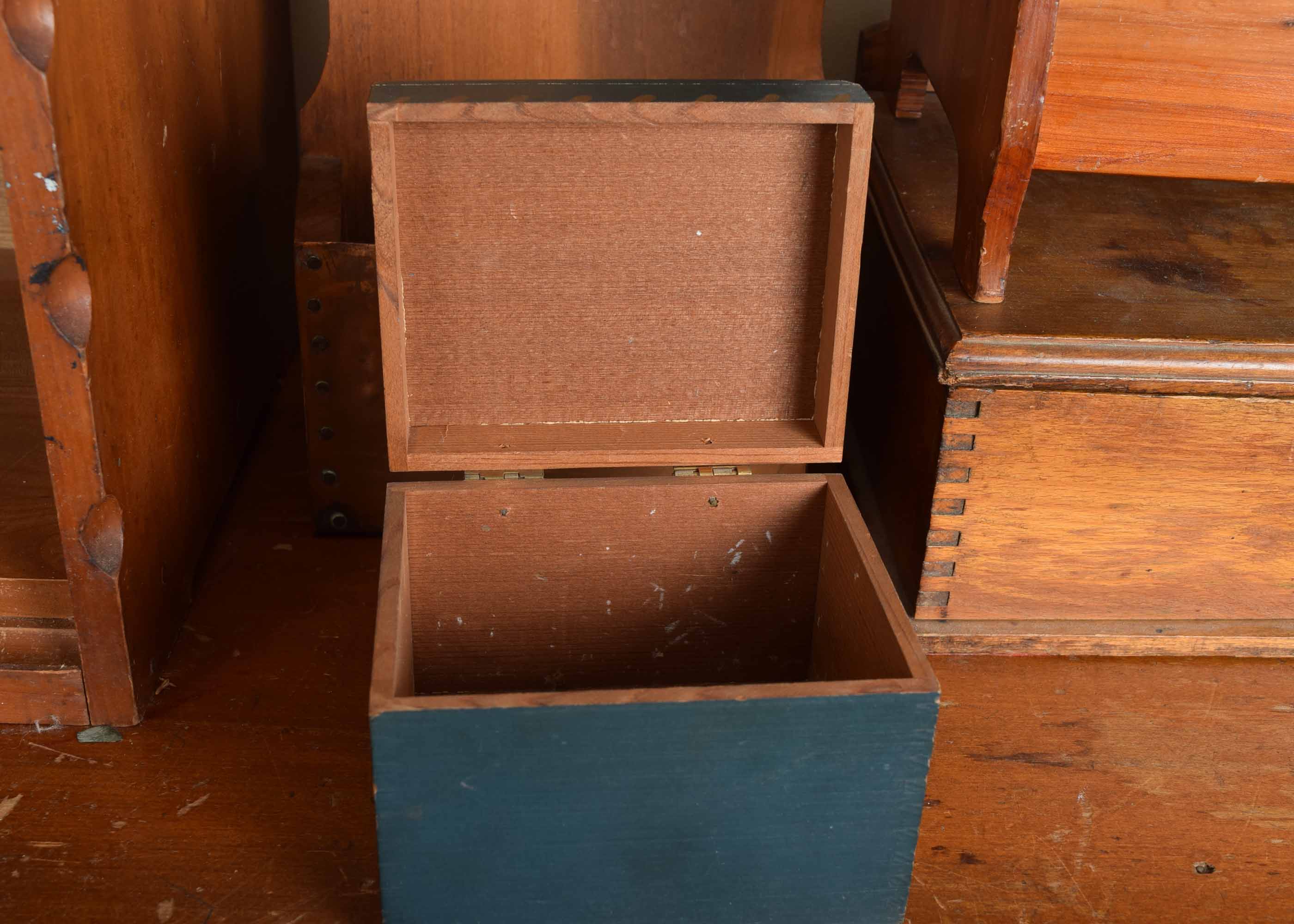 Small Vintage Wooden Storage Items
