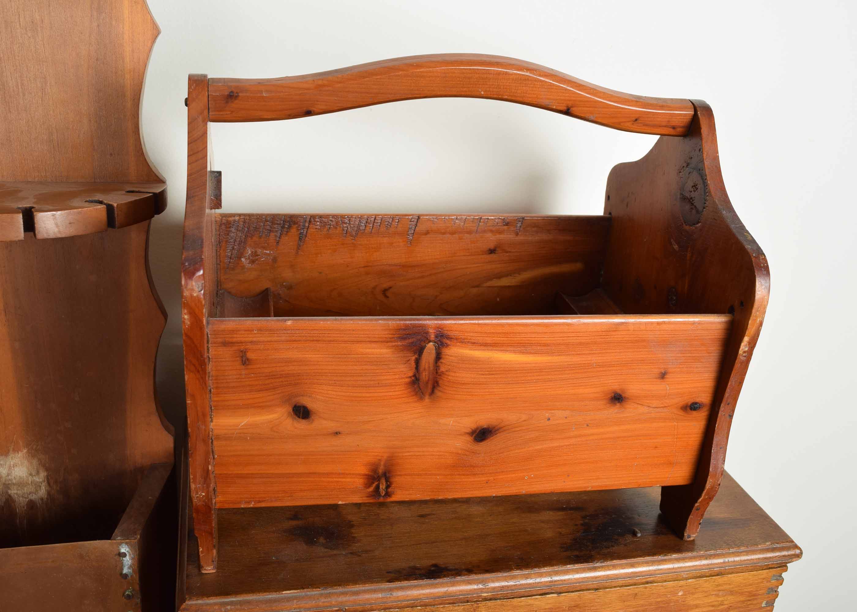 Small Vintage Wooden Storage Items