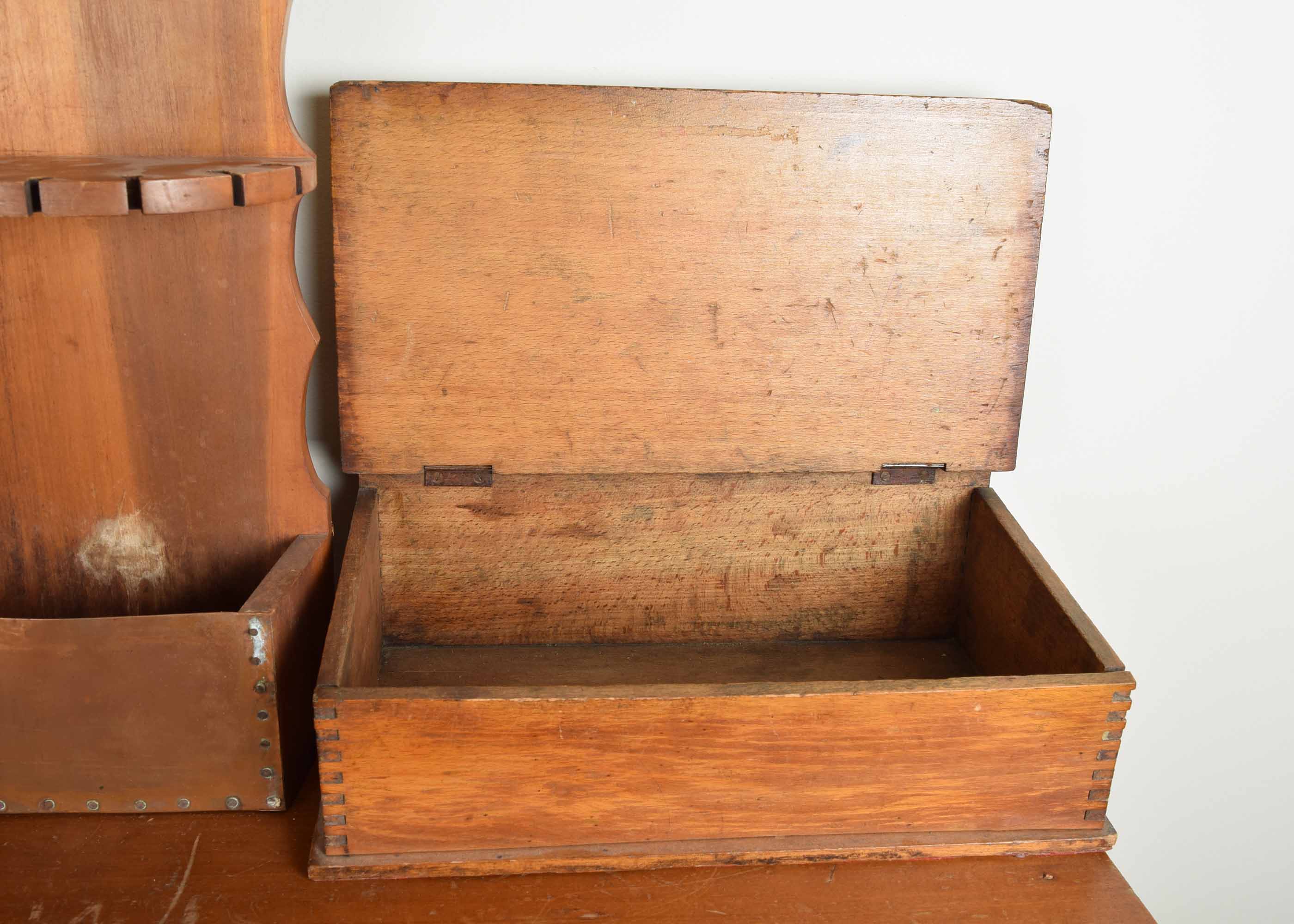 Small Vintage Wooden Storage Items