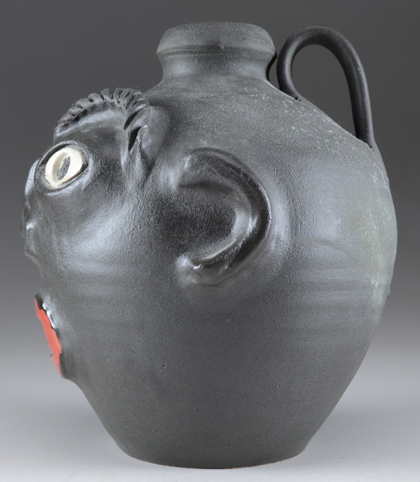 Marvin Bailey Folk Art Face Jug