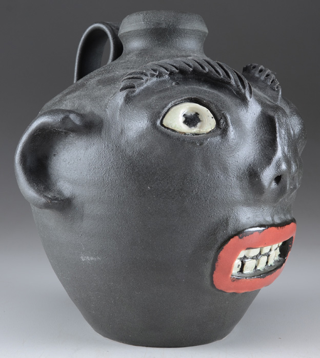 Marvin Bailey Folk Art Face Jug
