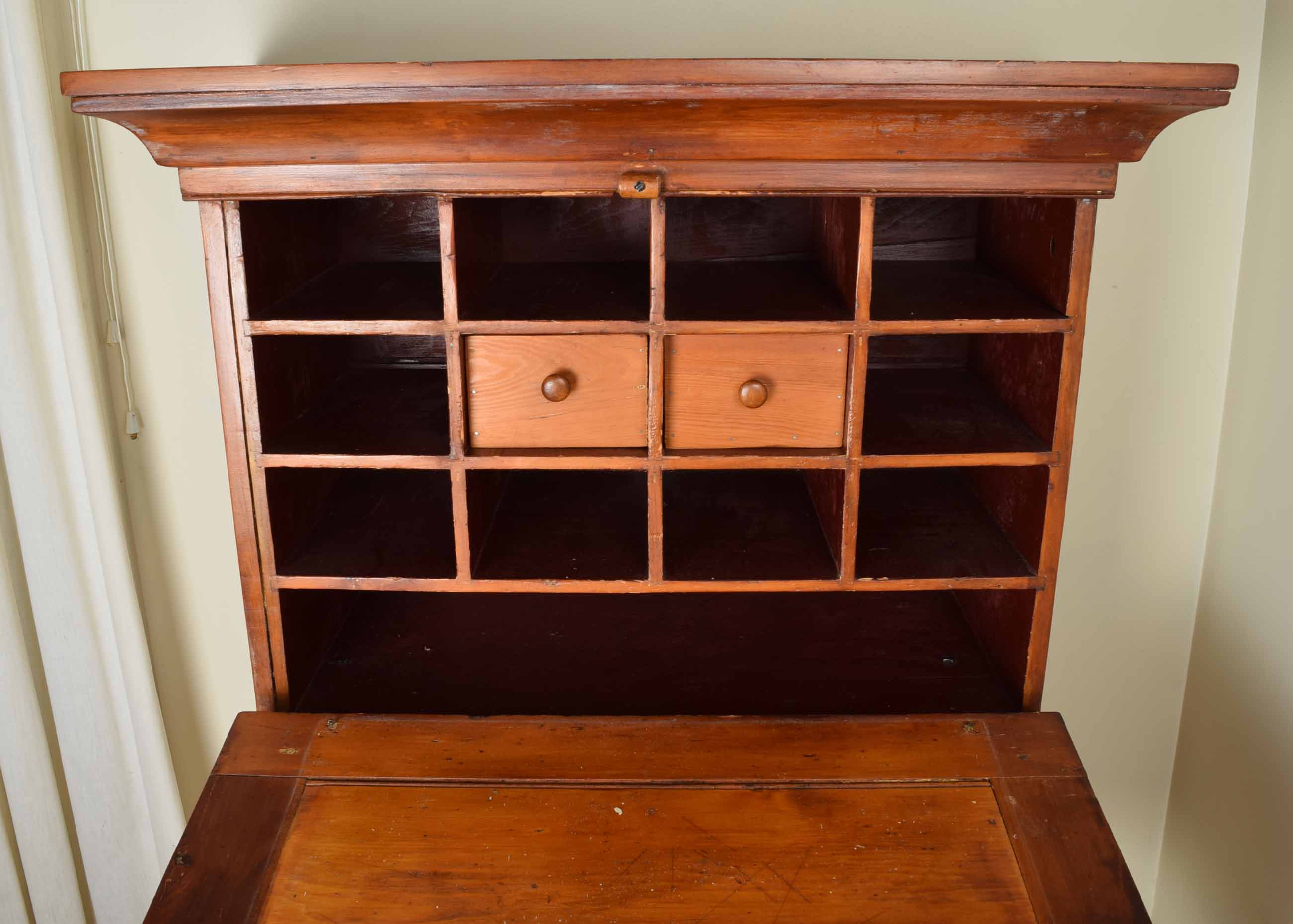Antique Primitive Cherry Plantation Desk
