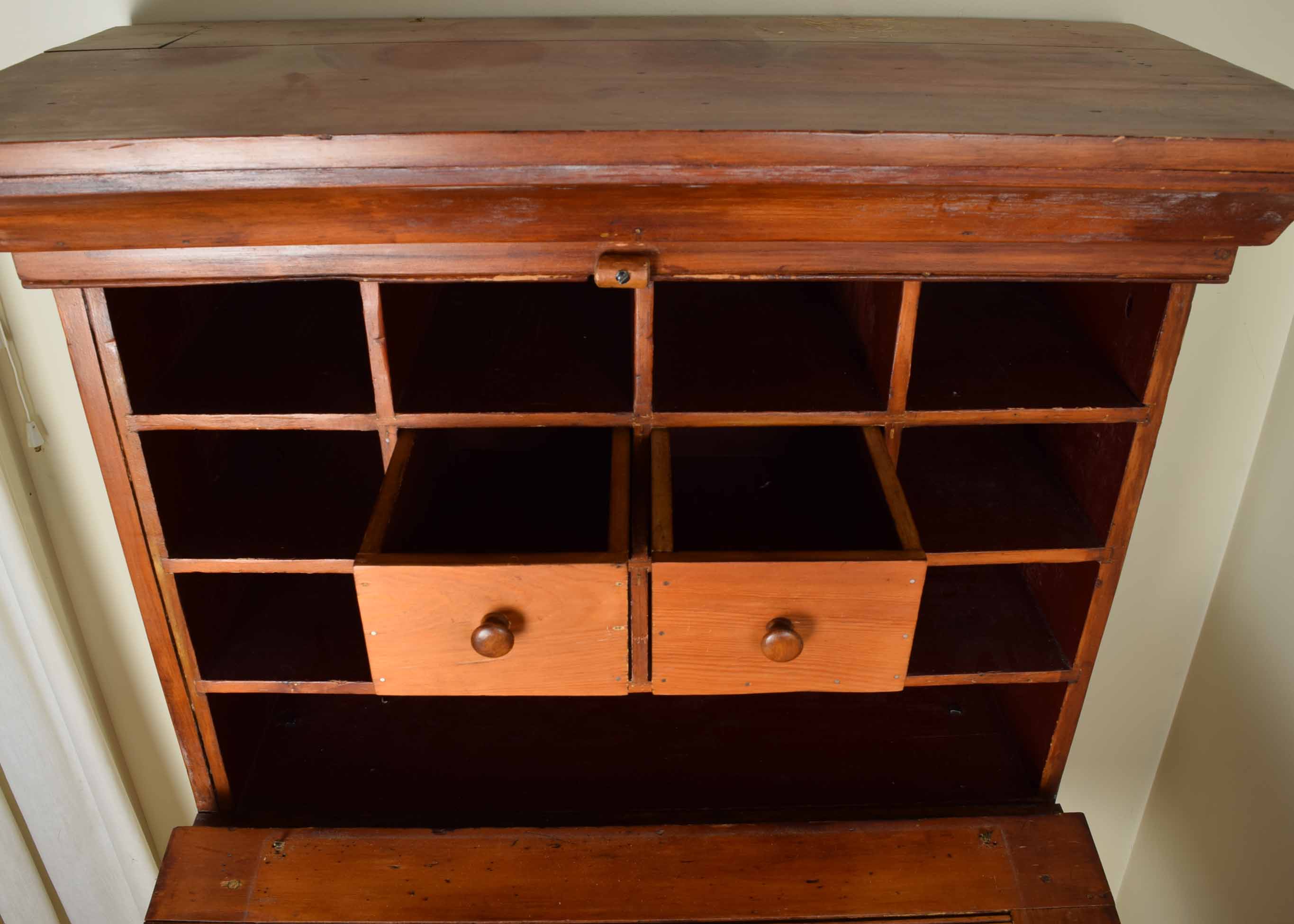 Antique Primitive Cherry Plantation Desk