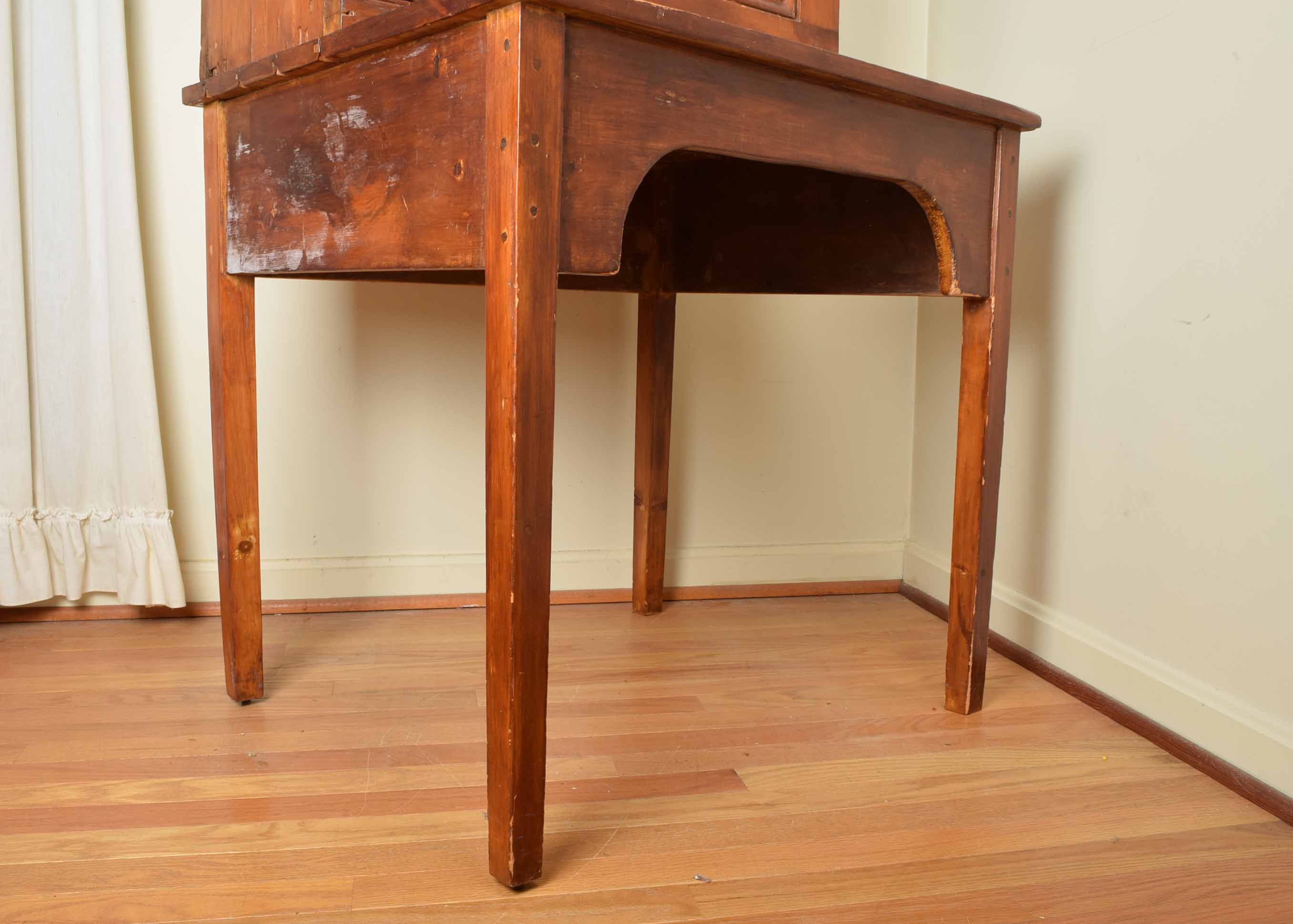 Antique Primitive Cherry Plantation Desk