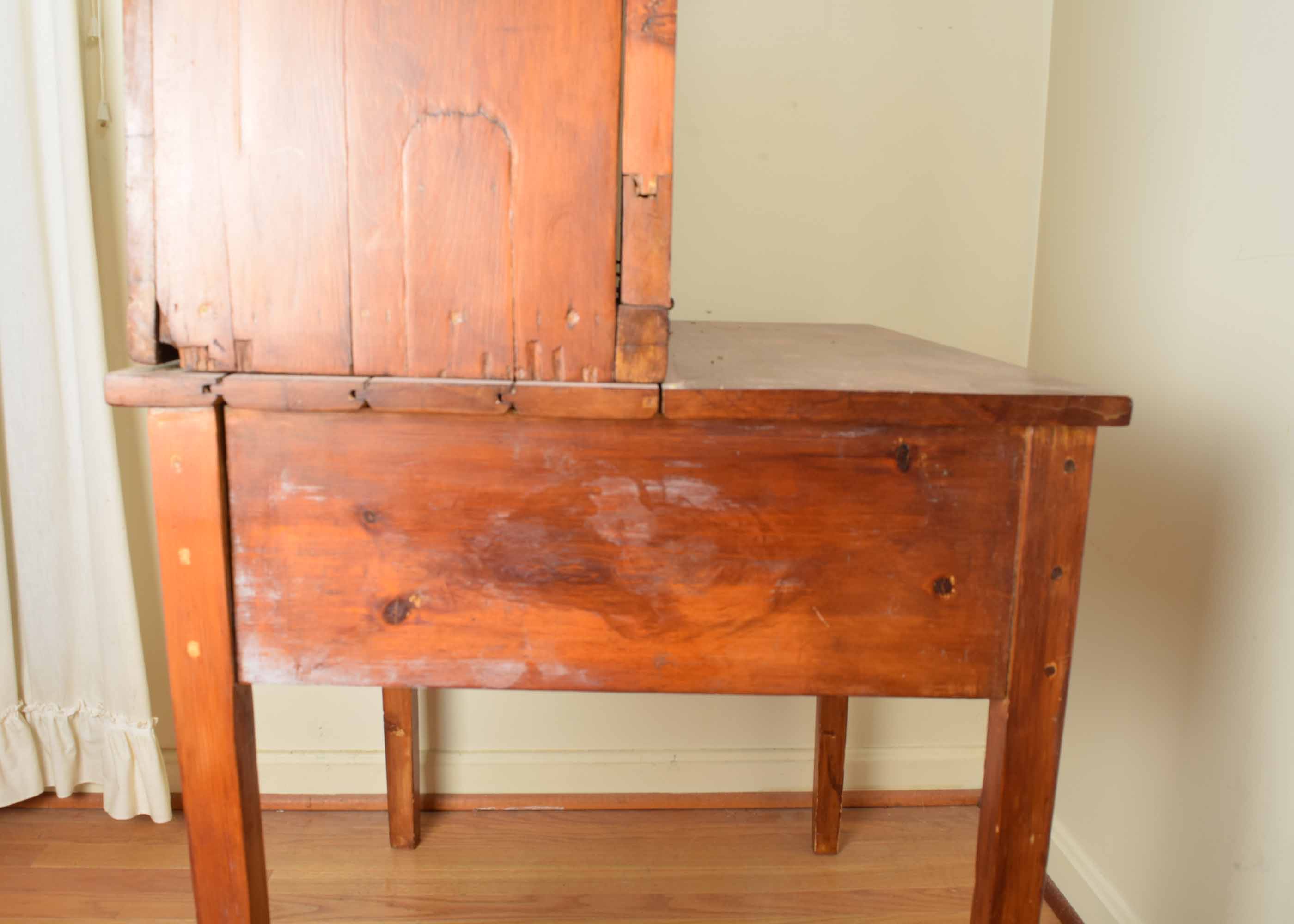 Antique Primitive Cherry Plantation Desk
