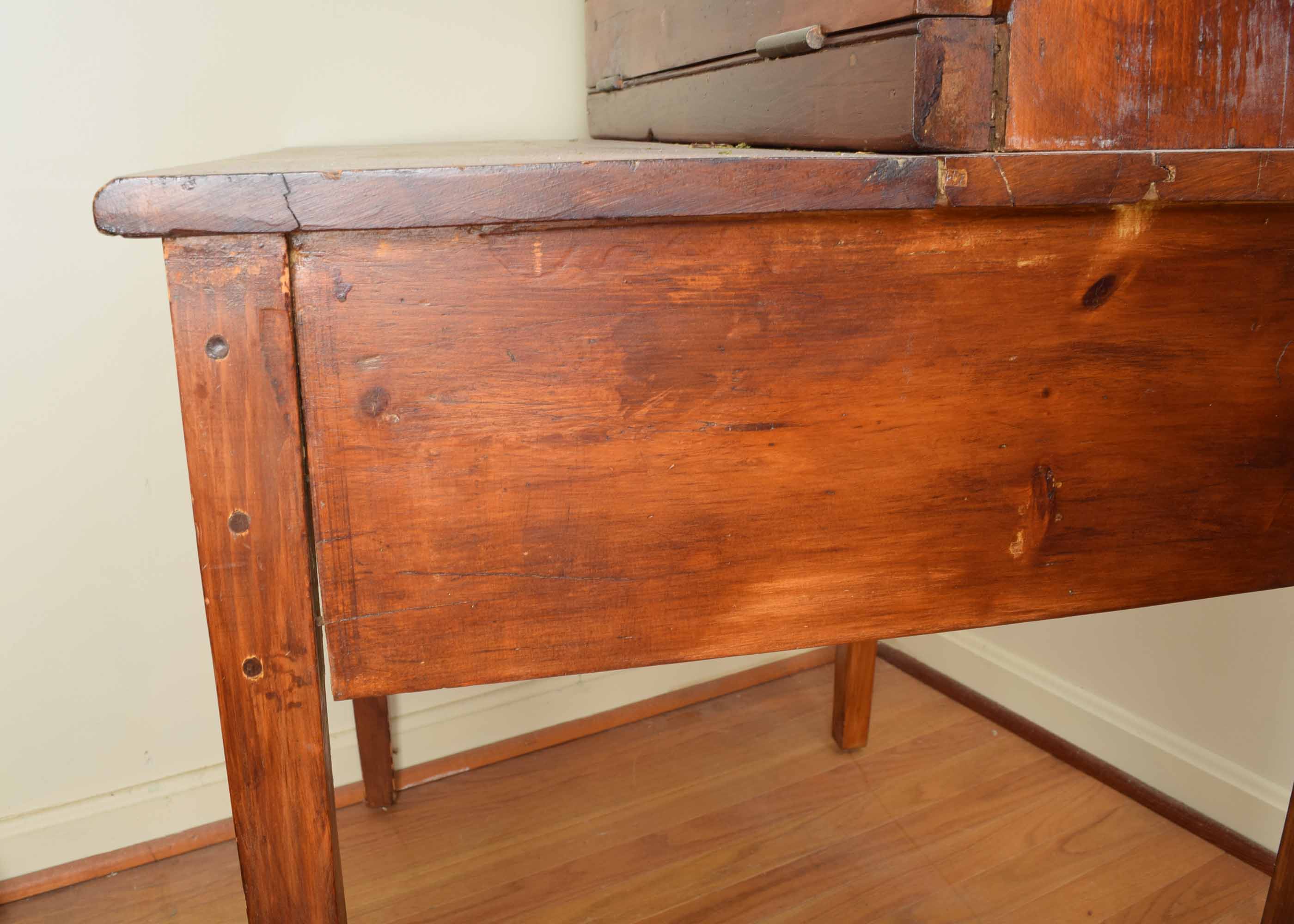 Antique Primitive Cherry Plantation Desk