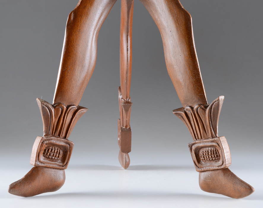 Hand-Carved Honduran Maya Style Folding Accents Table