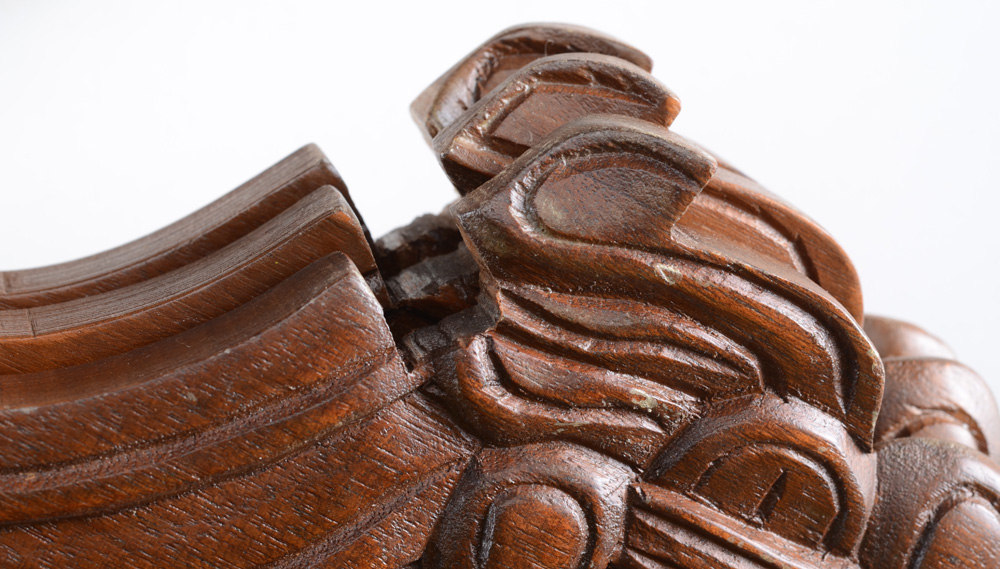 Hand-Carved Honduran Maya Style Folding Accents Table