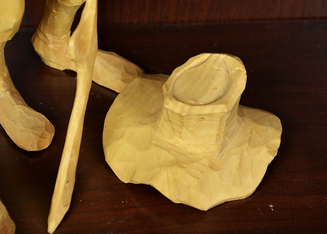 Hand Whittled Wooden Figurines