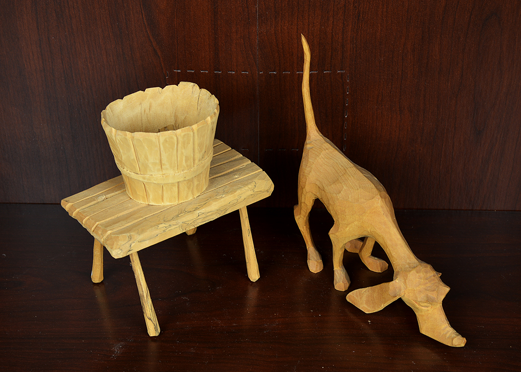 Hand Whittled Wooden Figurines