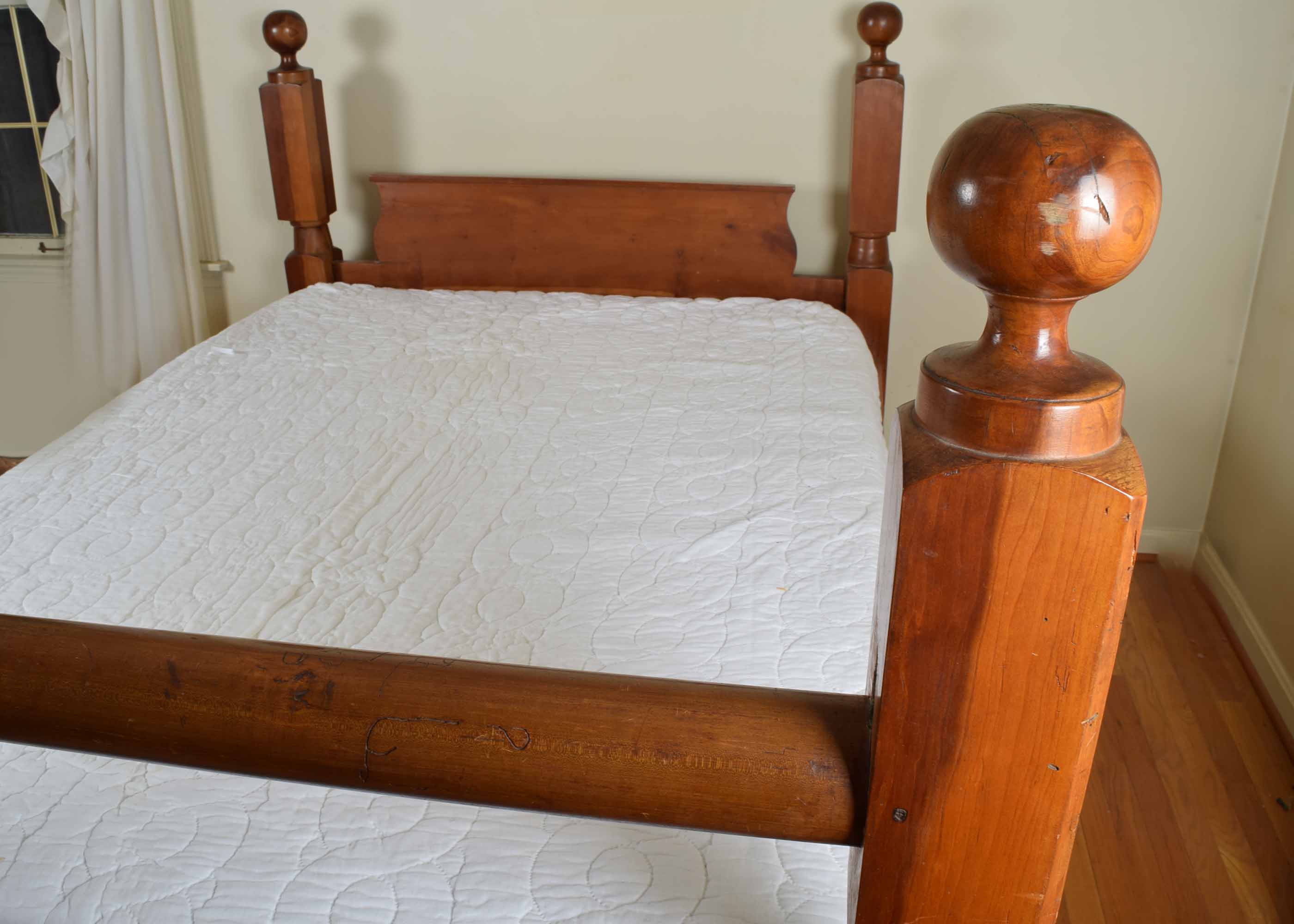 Cherry Cannonball Full Size Four Poster Bed