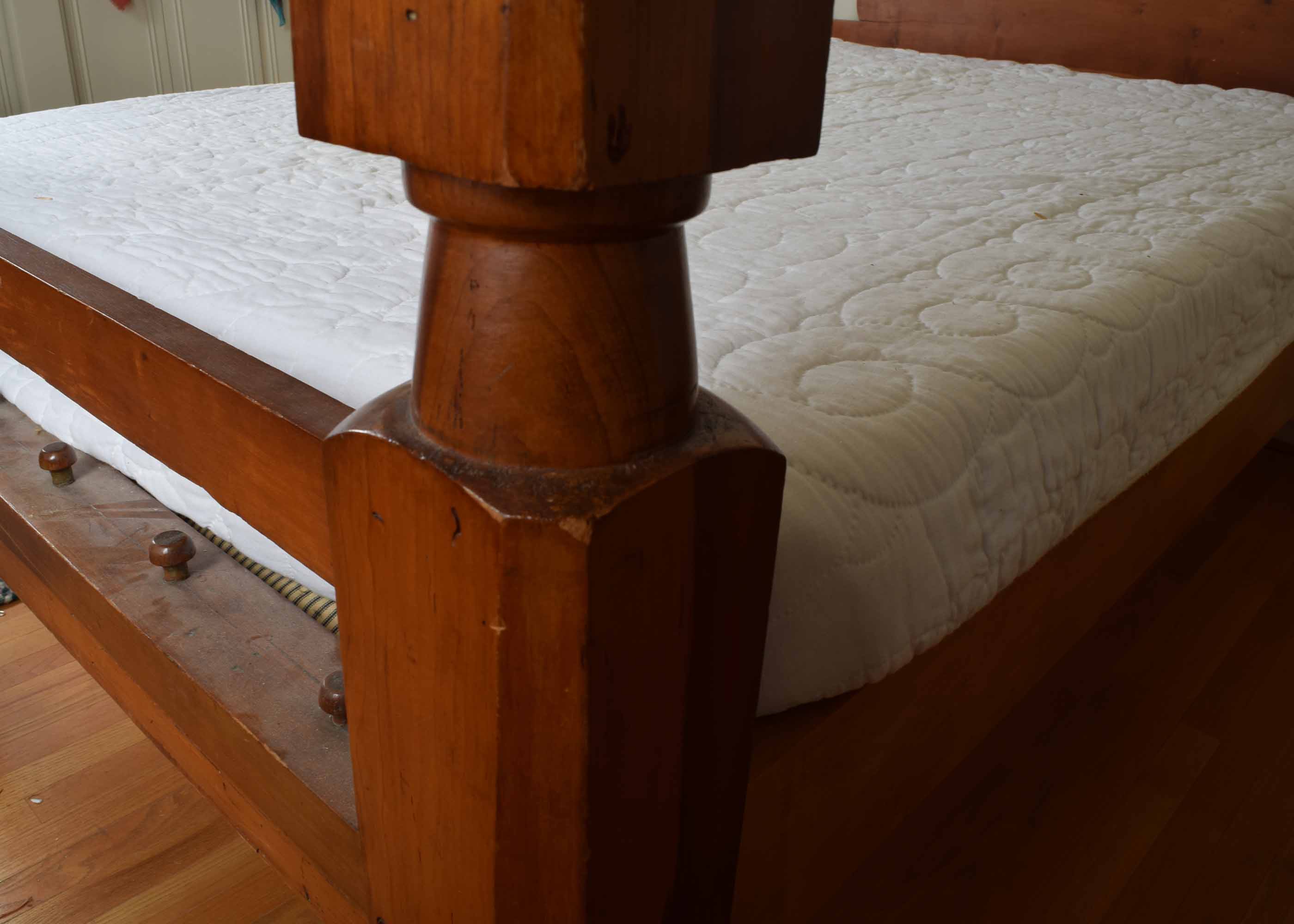 Cherry Cannonball Full Size Four Poster Bed