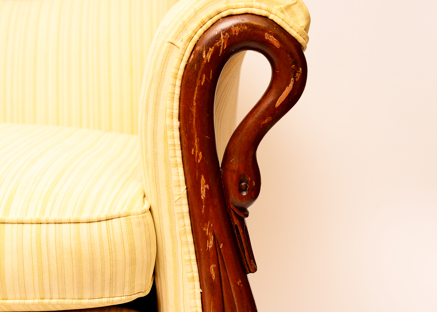 Duncan Phyfe Style Gooseneck Sofa