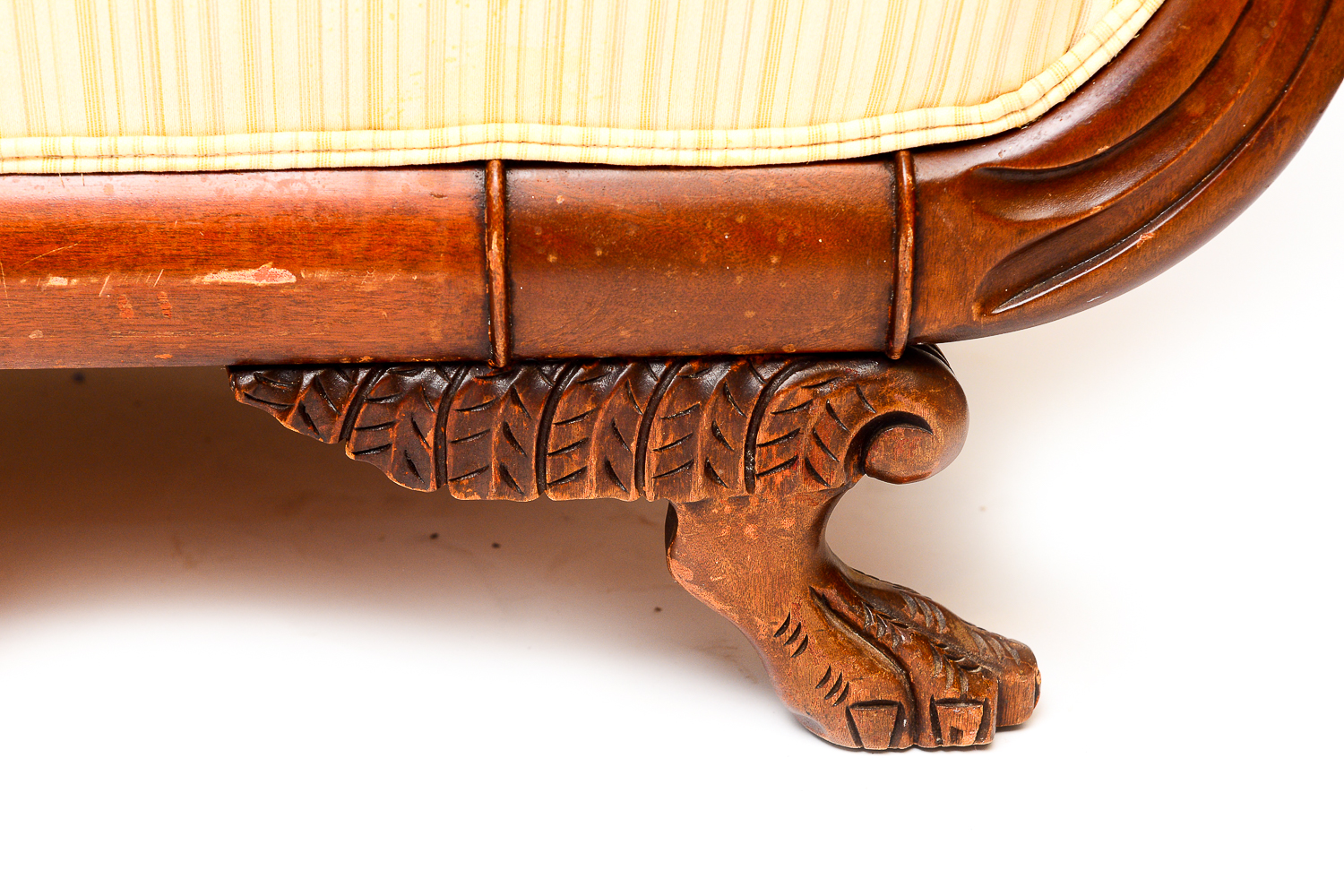 Duncan Phyfe Style Gooseneck Sofa