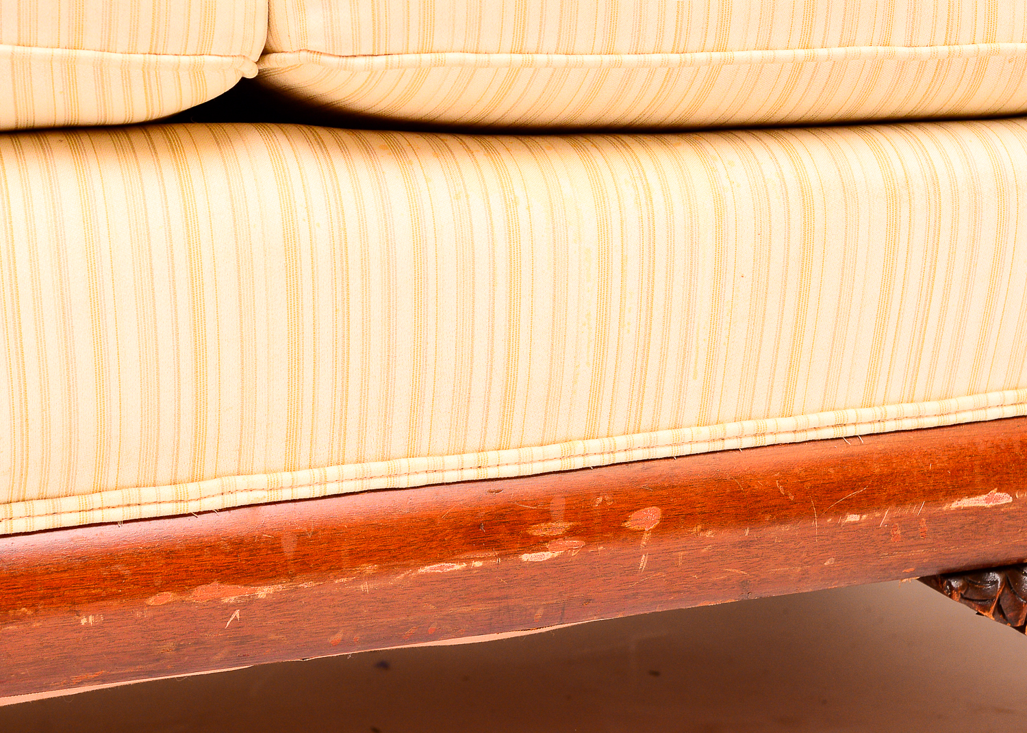 Duncan Phyfe Style Gooseneck Sofa