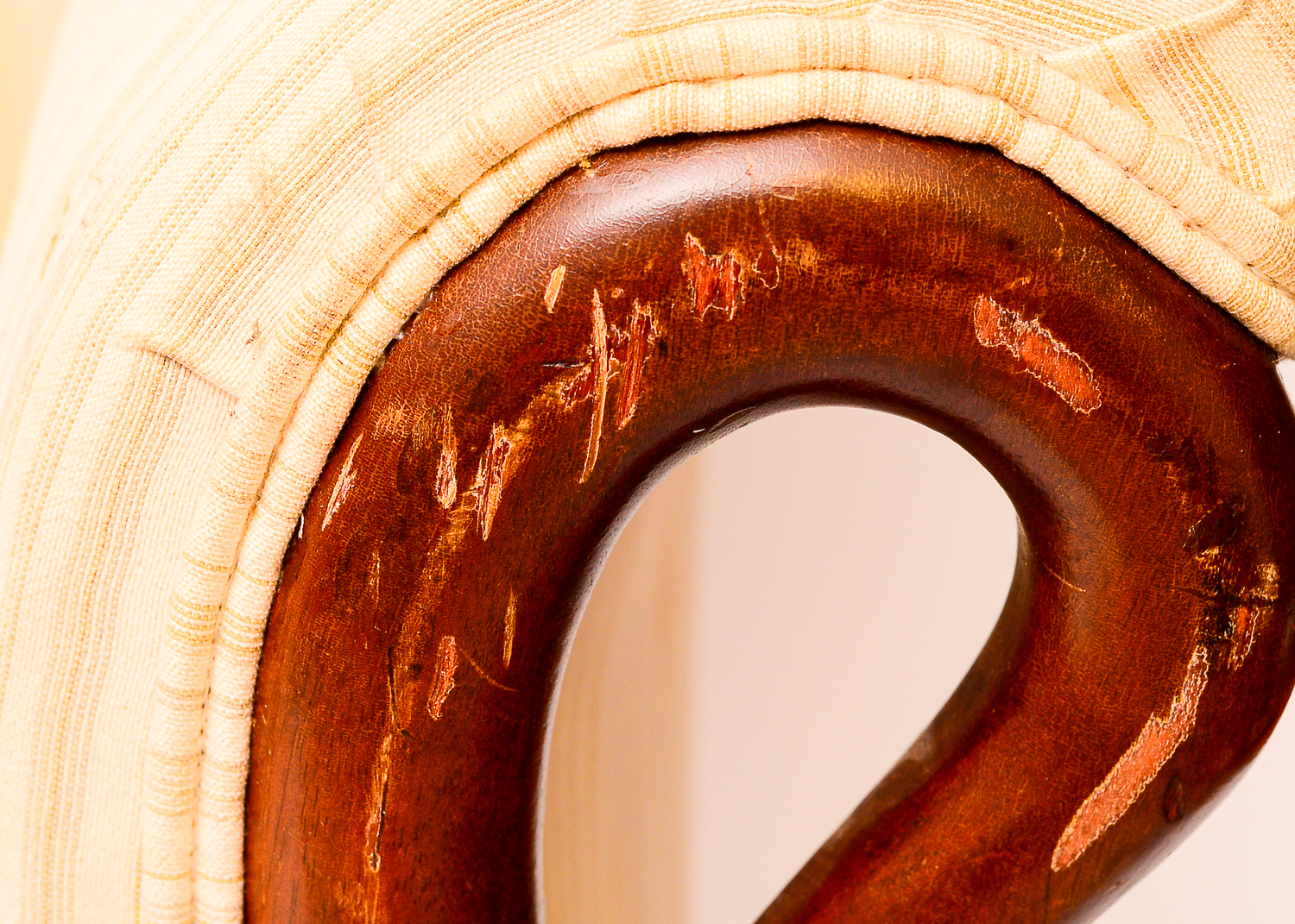 Duncan Phyfe Style Gooseneck Sofa