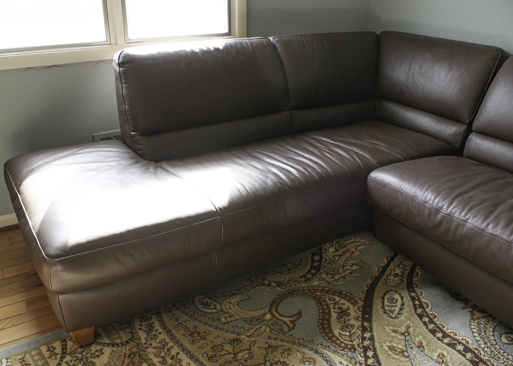 Italsofa Leather Sectional Sleeper Sofa