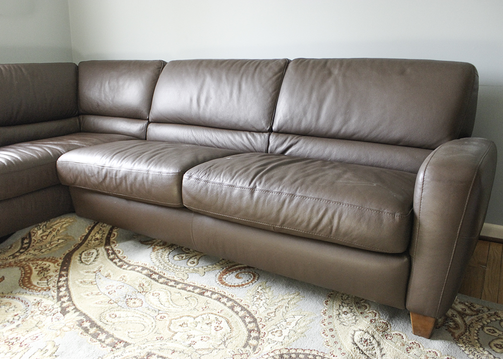 Italsofa Leather Sectional Sleeper Sofa