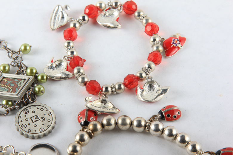 Assorted Charm Bracelets Collection