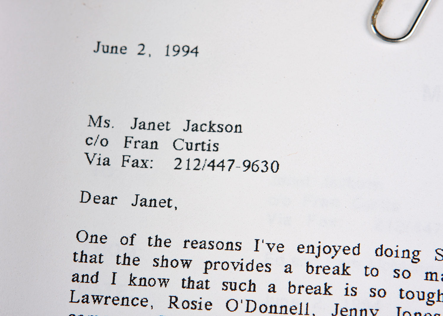 Ed McMahon's Correspondance Letters