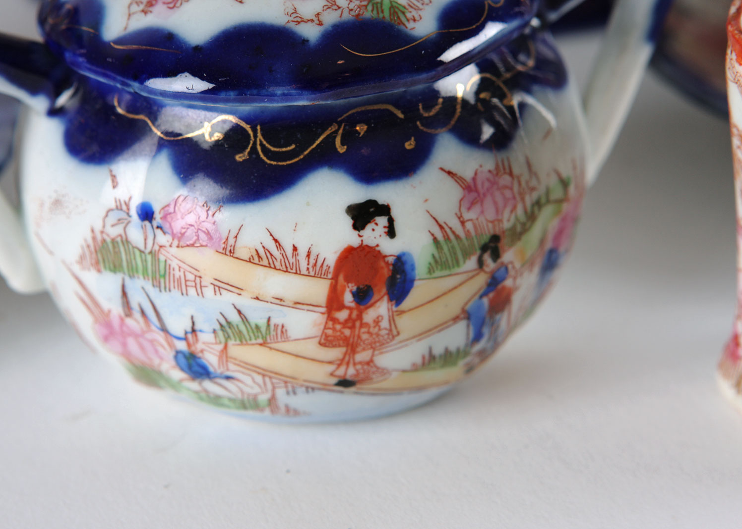 Hand Painted Japanese China Coffee Set