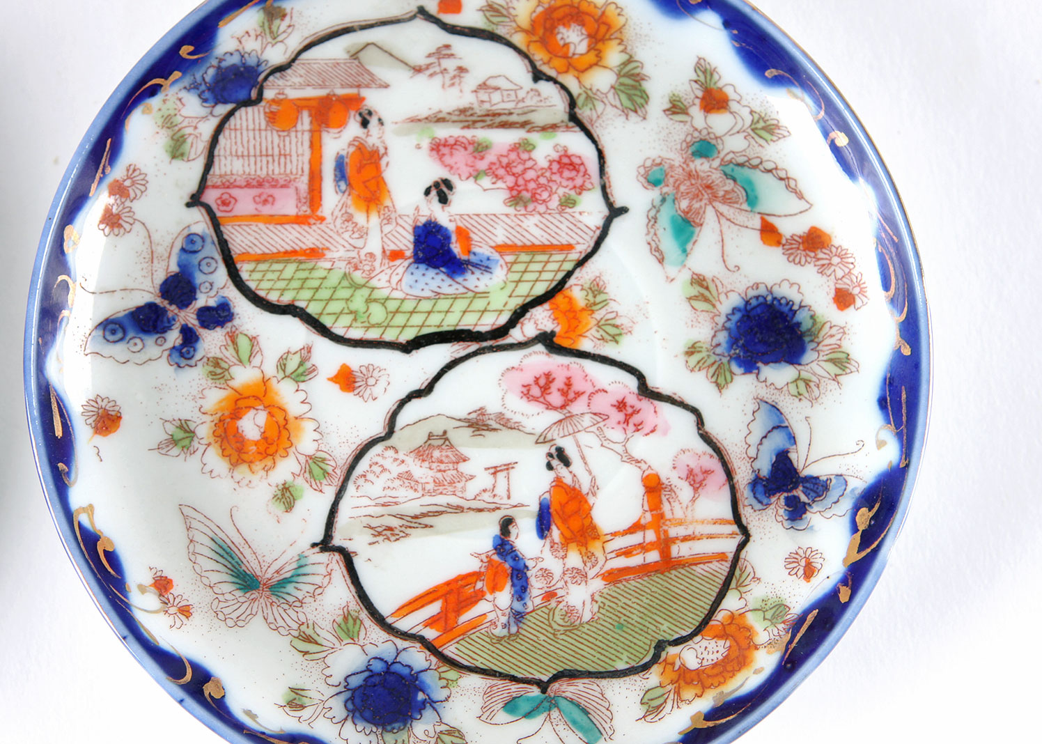 Hand Painted Japanese China Coffee Set