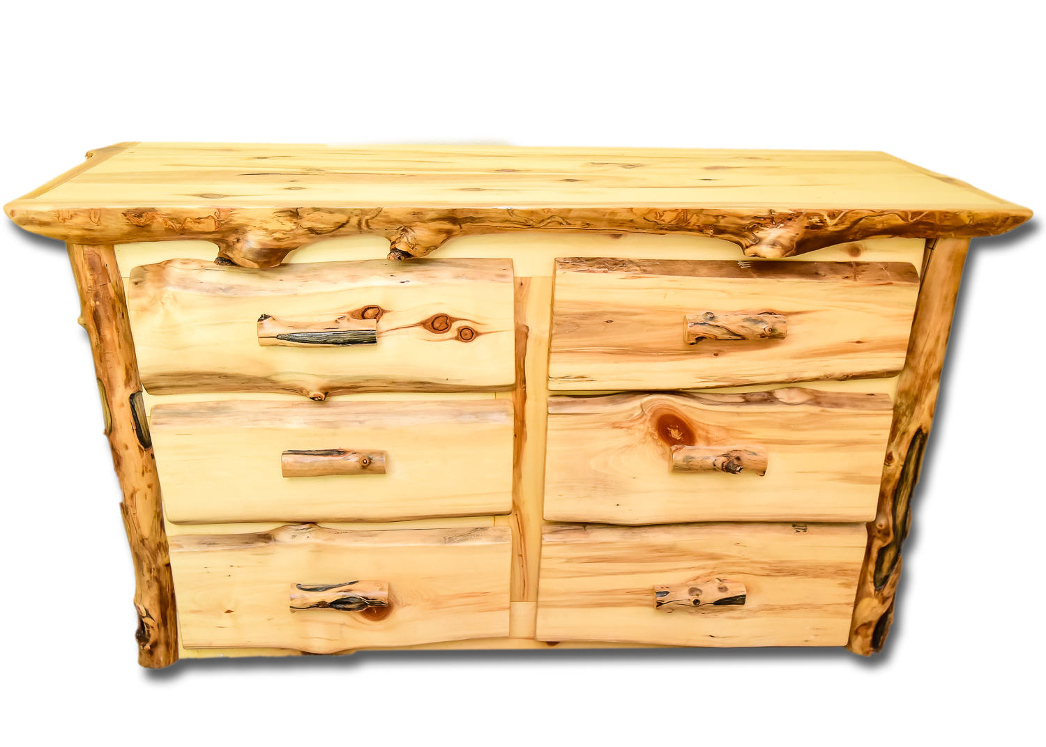 Hand-crafted Knotty Pine Chest of Drawers