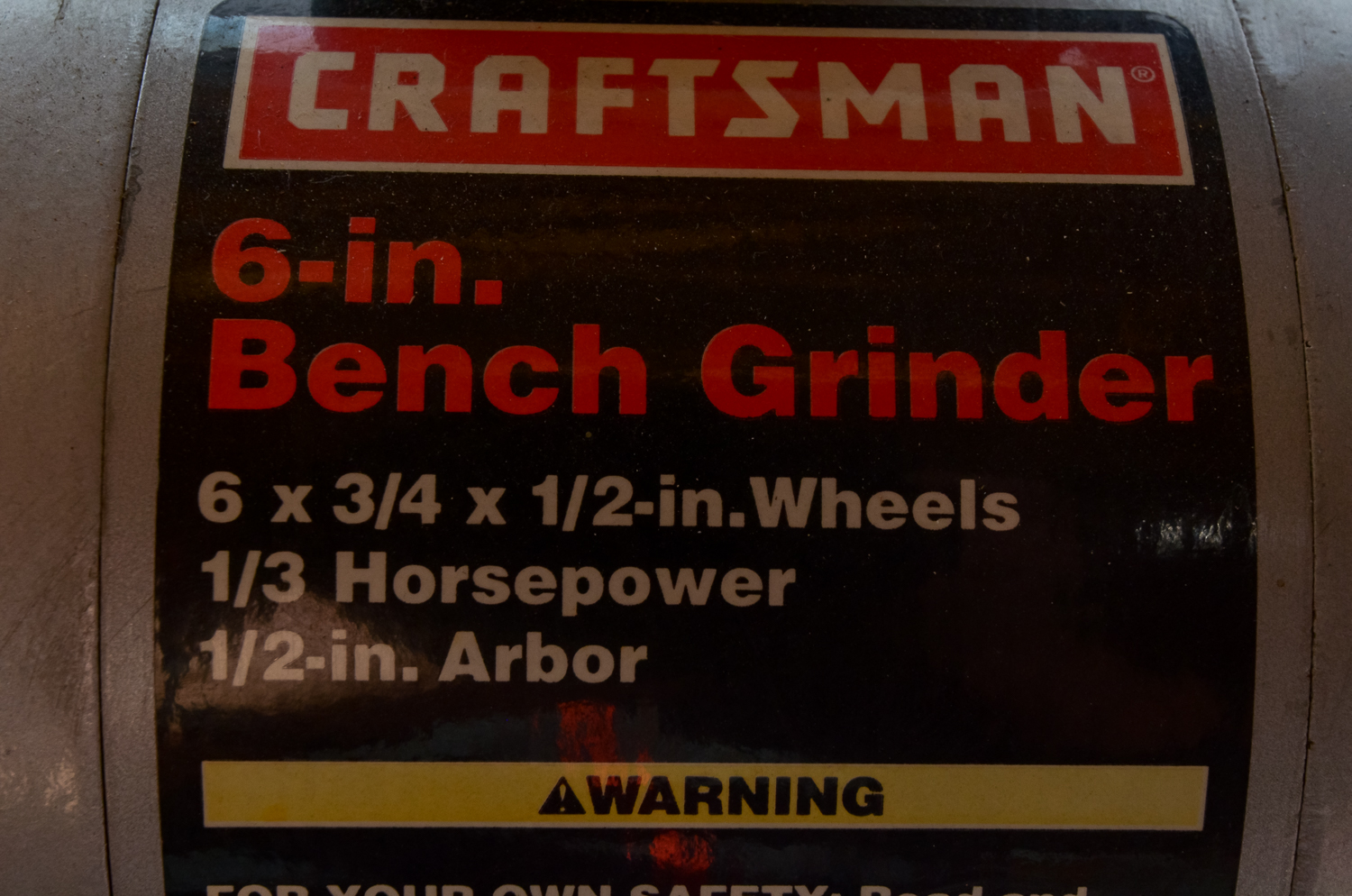 Craftsman 6 Inch Bench Grinder