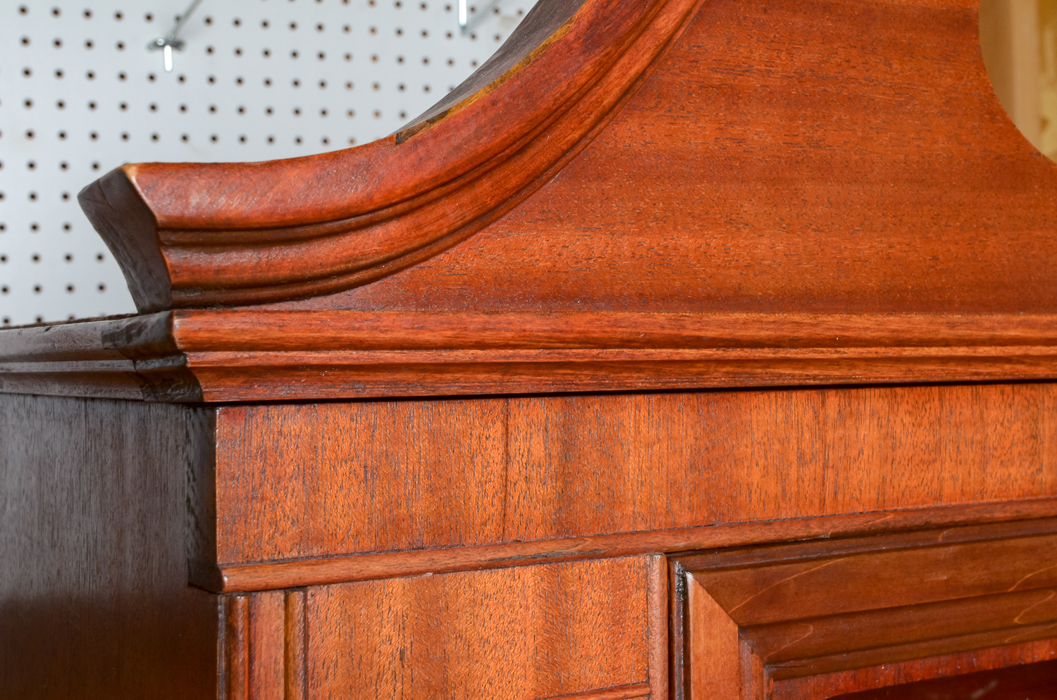 Wood Cabinet with a Cherry Oak Finish