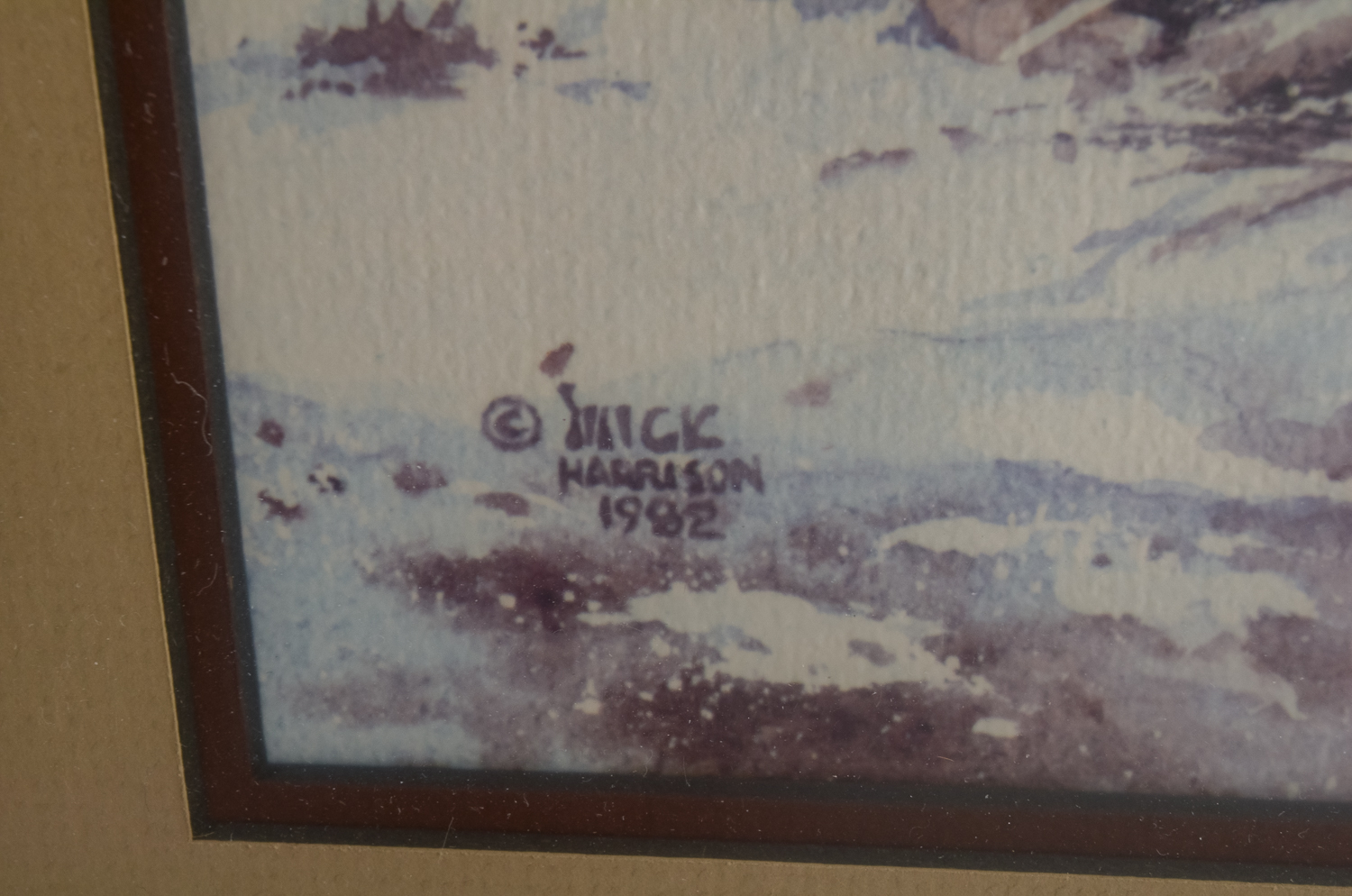 Pair of Mick Harrison Watercolors