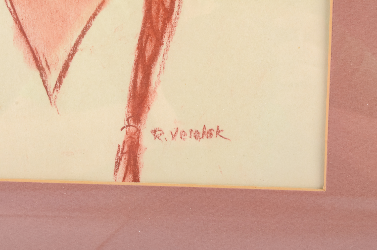 Portrait Drawing of a Native American Figure