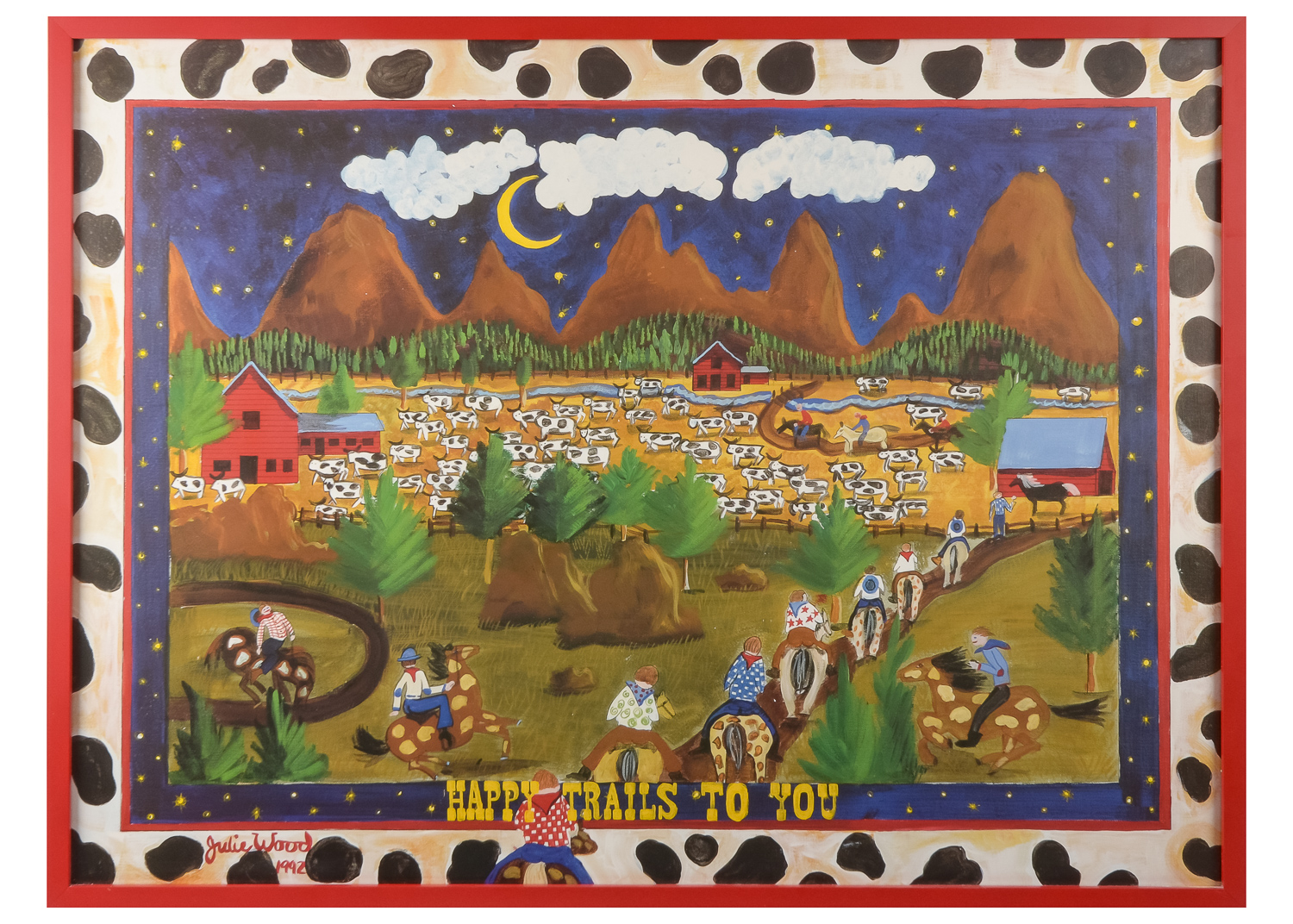 "Happy Trails" by Julie Wood Offset Lithograph