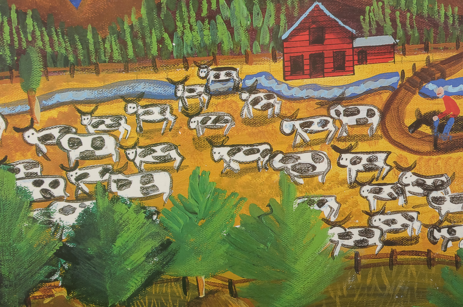 "Happy Trails" by Julie Wood Offset Lithograph