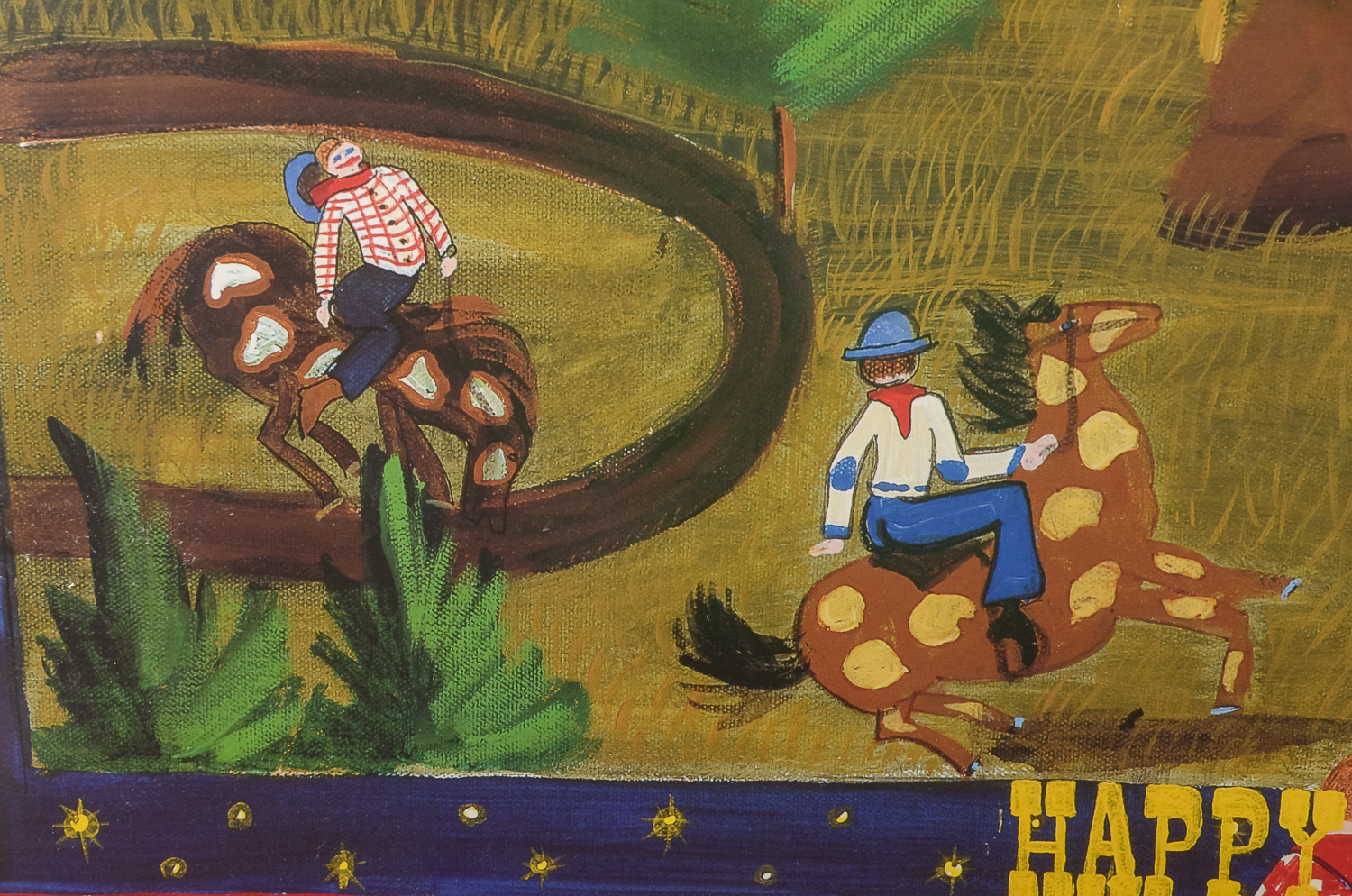 "Happy Trails" by Julie Wood Offset Lithograph