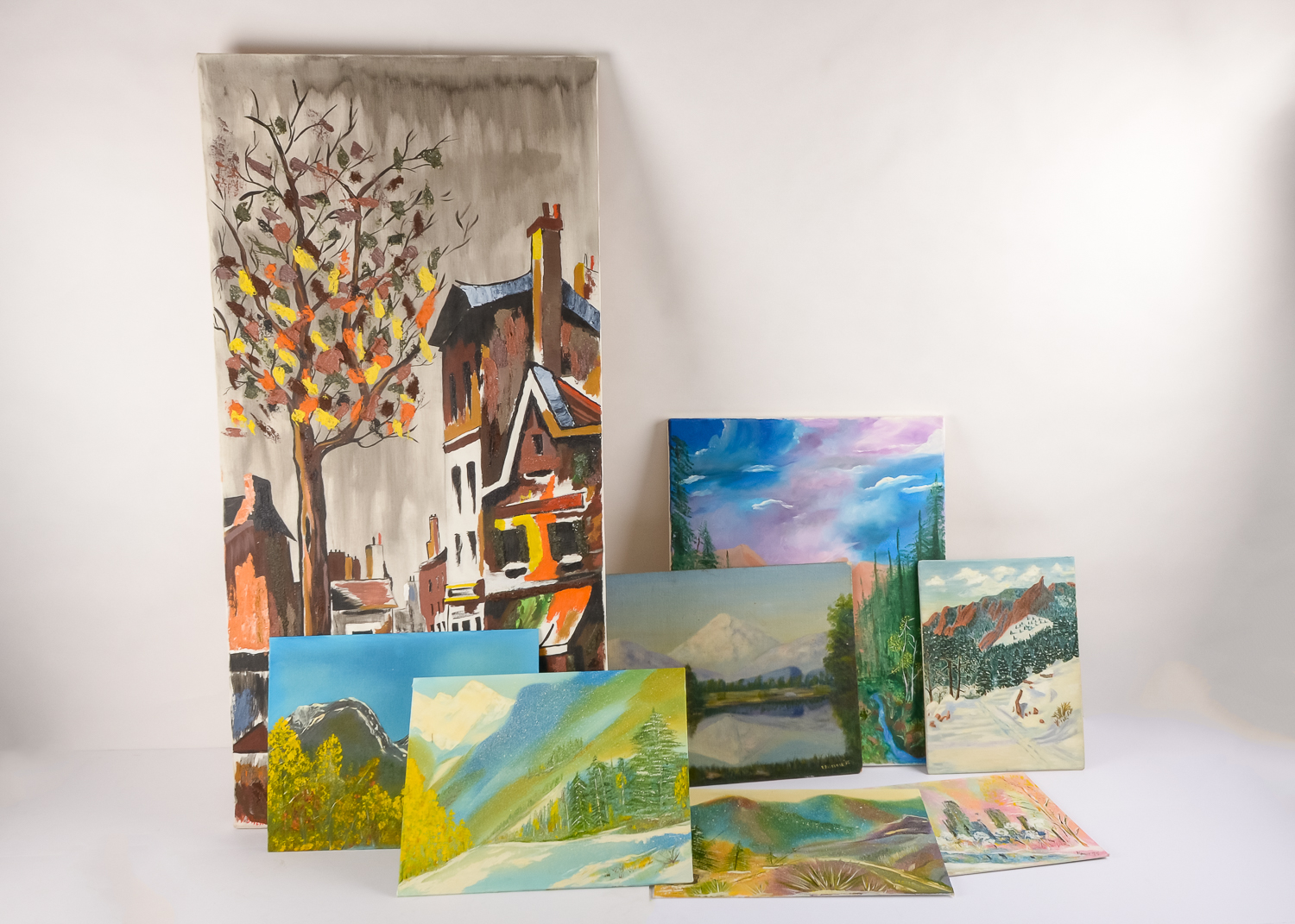 Set of Original Oil Paintings