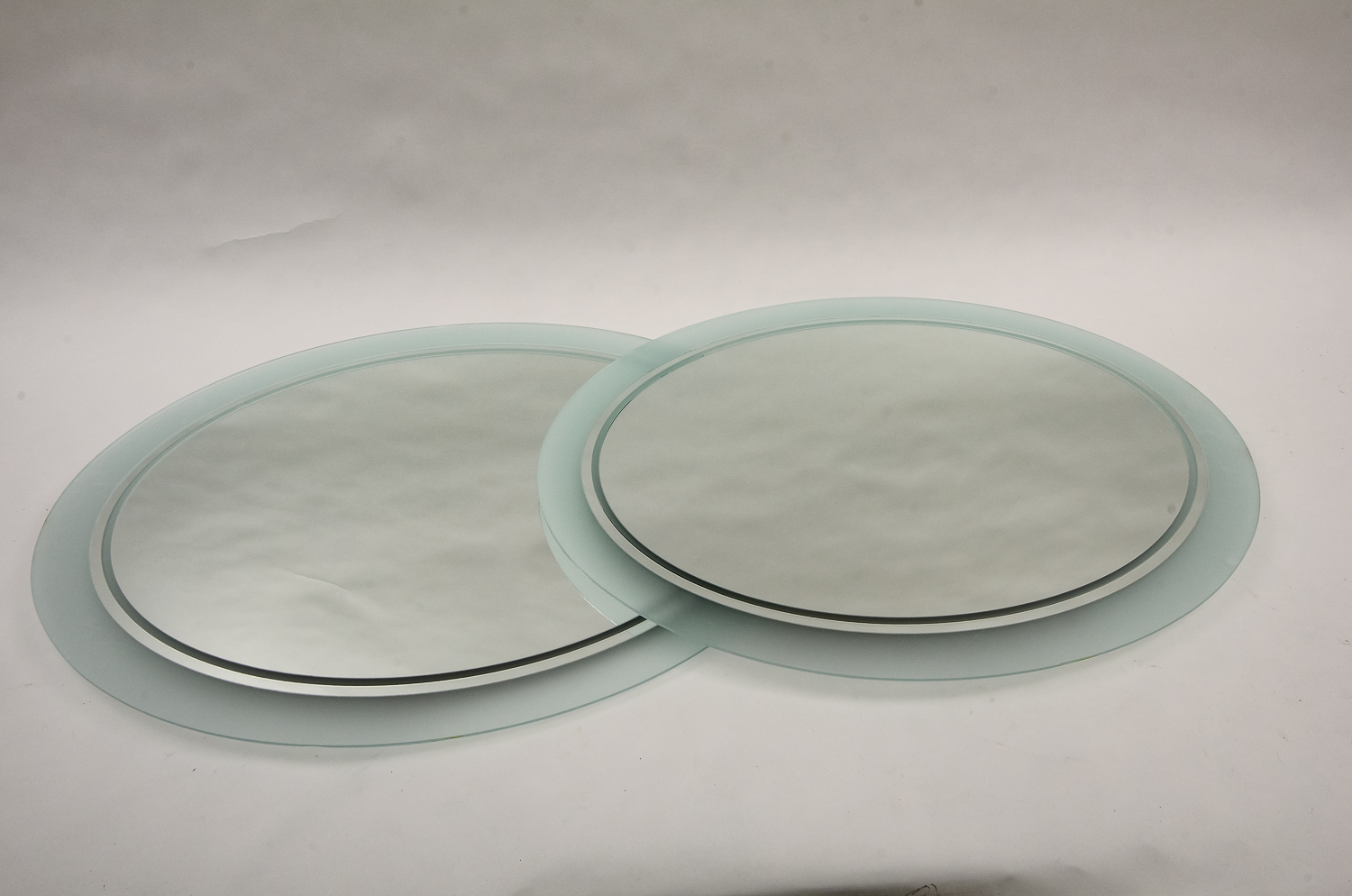 Pair of Oval Wall Mirrors