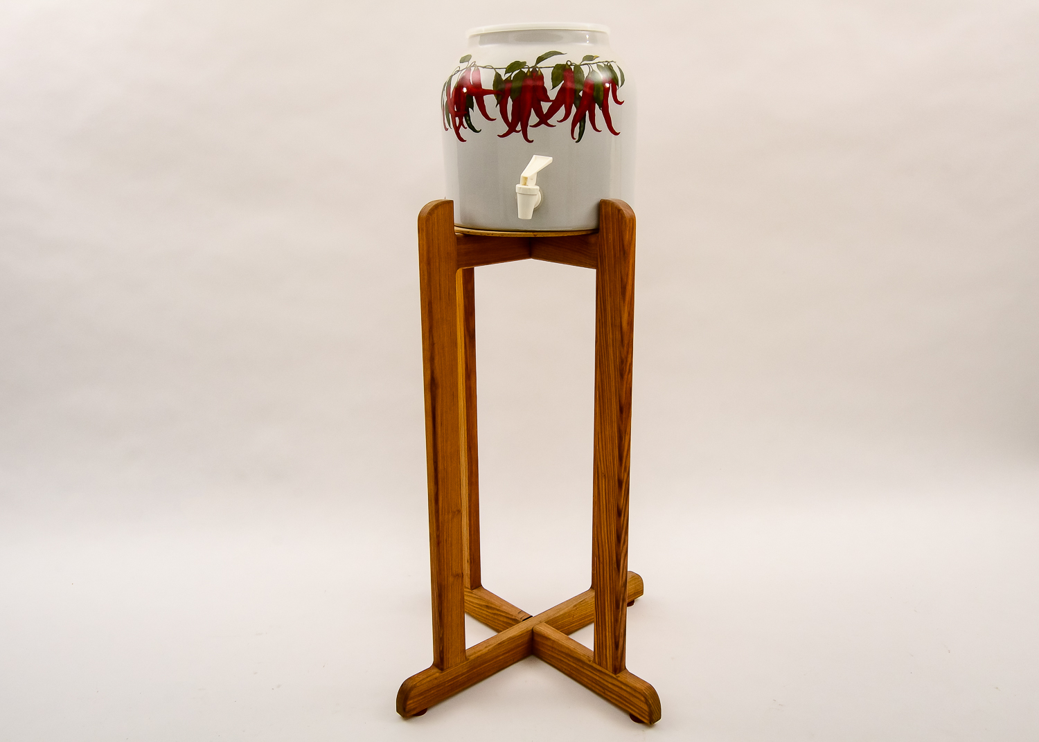 Ceramic Beverage Dispenser with Stand