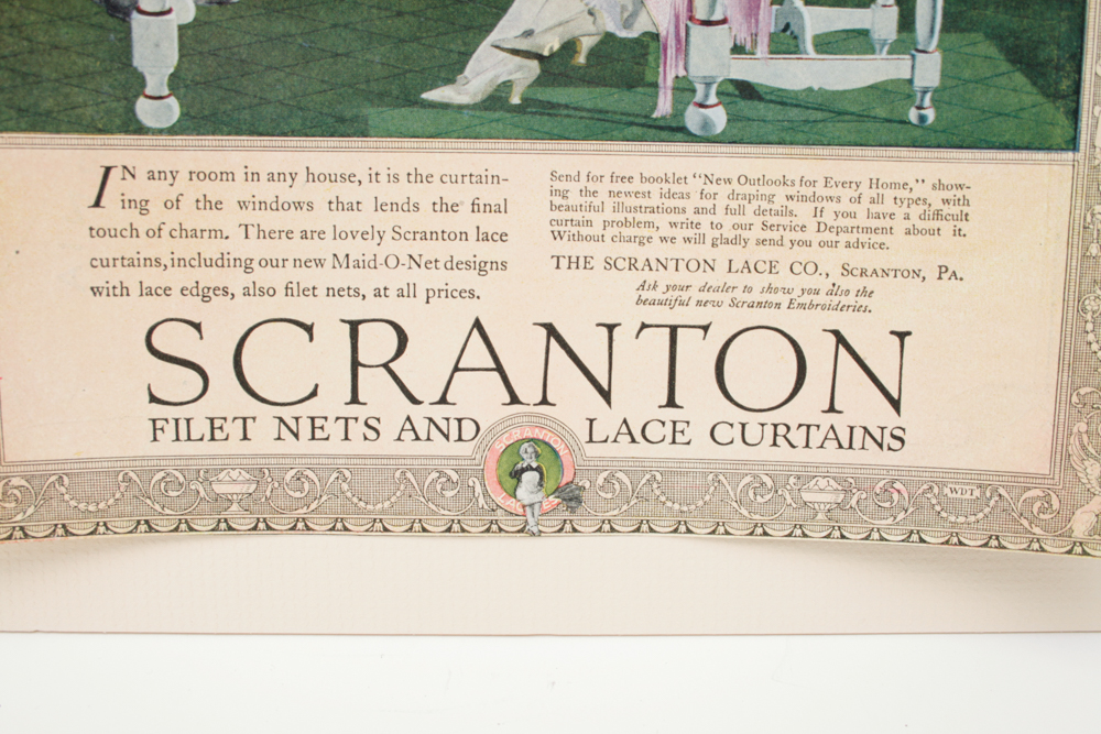 Vintage Advertising for Scranton Filet Nets and Lace Curtains