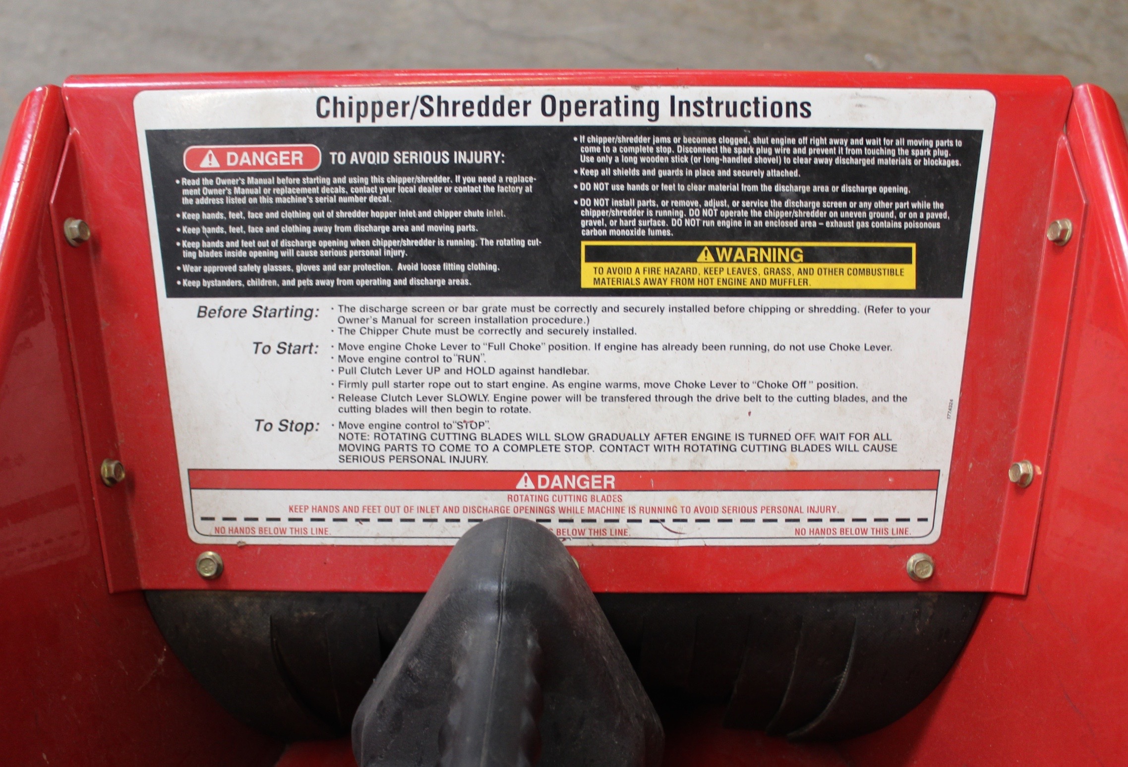 Troy-Bilt Wood Chipper/Shredder
