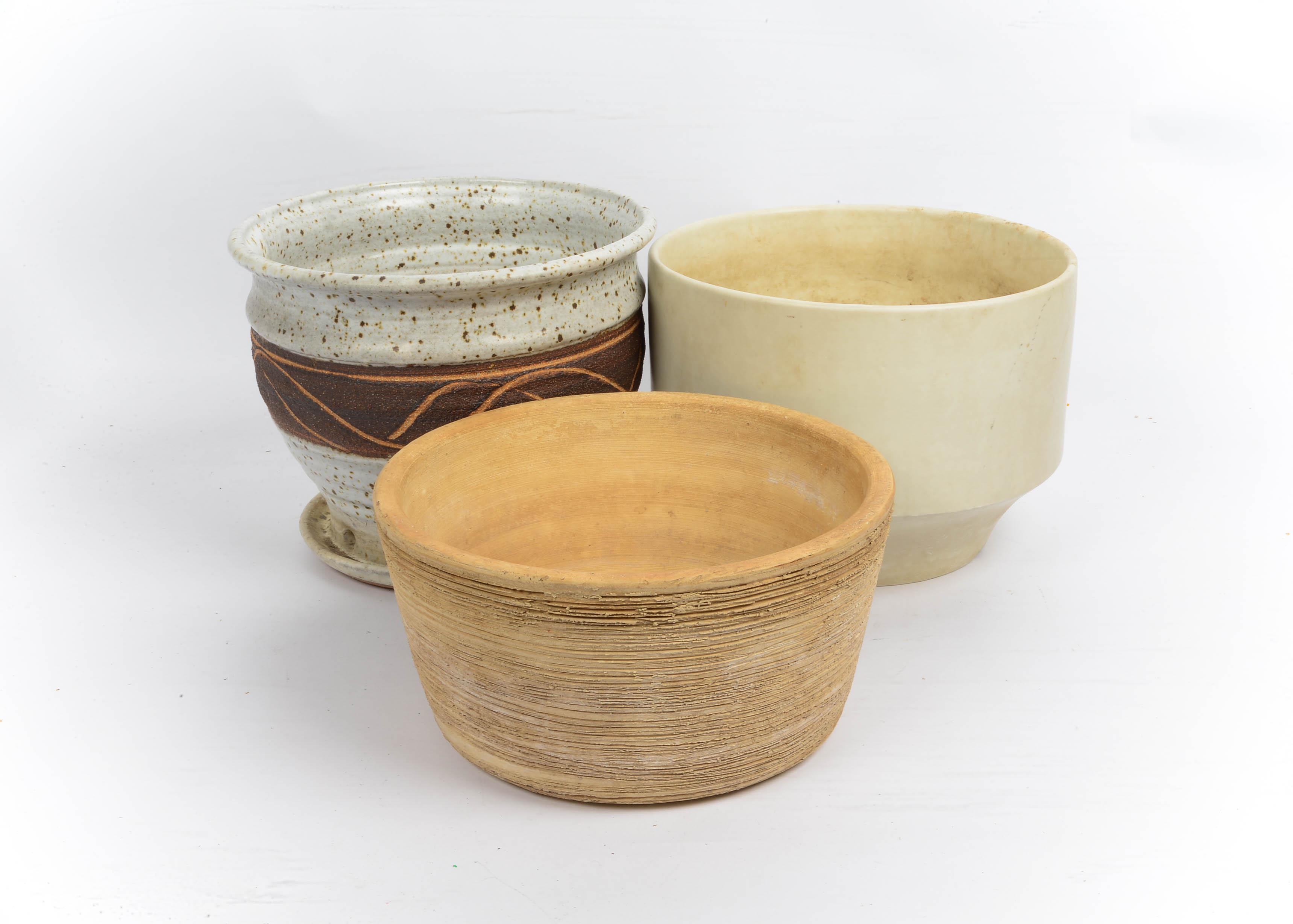 Collection of Vintage and Mid Century Studio Pottery Planters